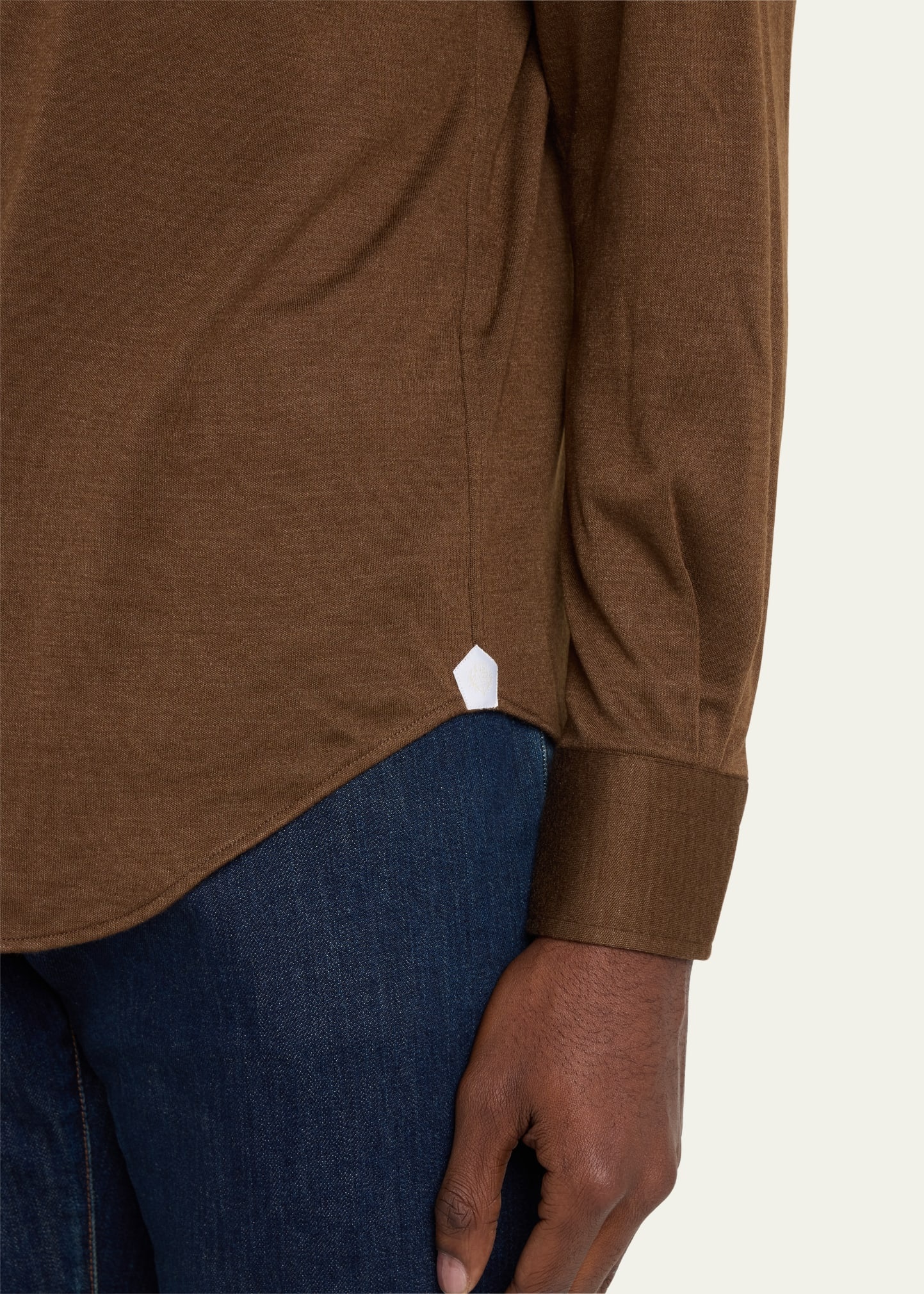 Men's Andrew Cashmere-Silk Sport Shirt - 5