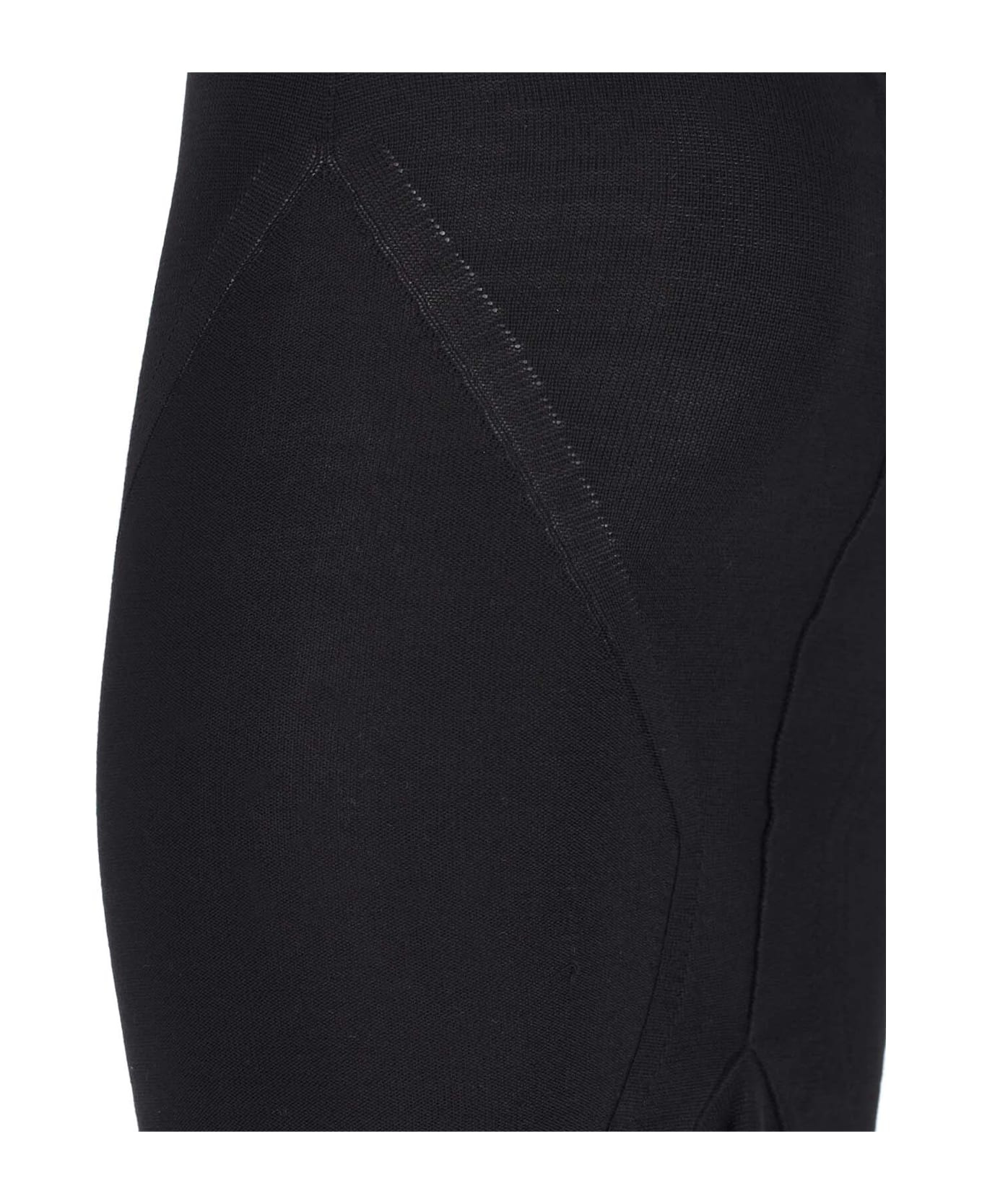 Asymmetrical Wool Midi Skirt - 5