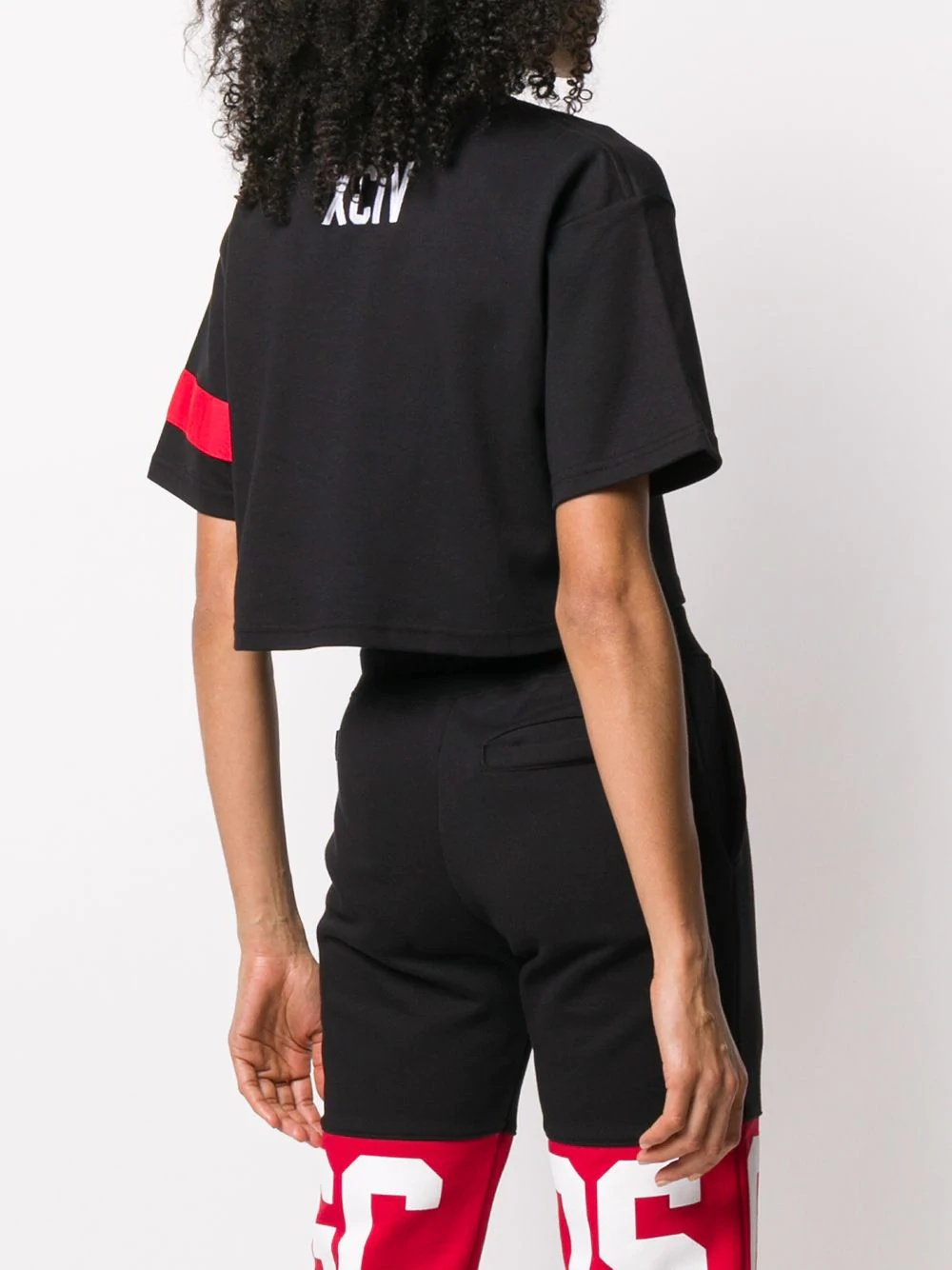 cropped logo T-shirt - 4