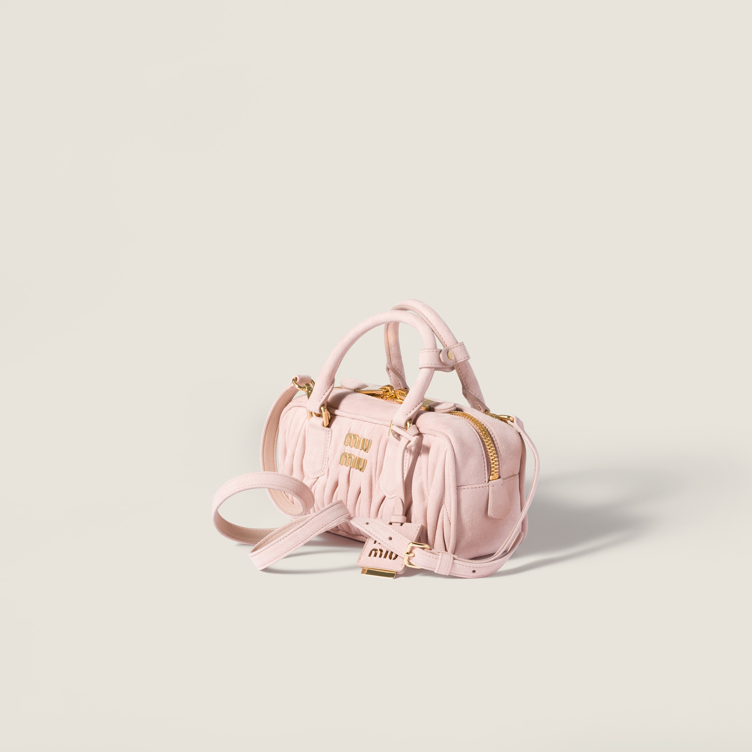 Arcadie matelassé suede bag - 2