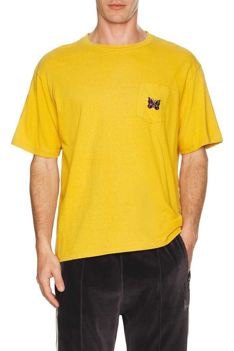 Papillon Embroidered Pocket Tee - 4