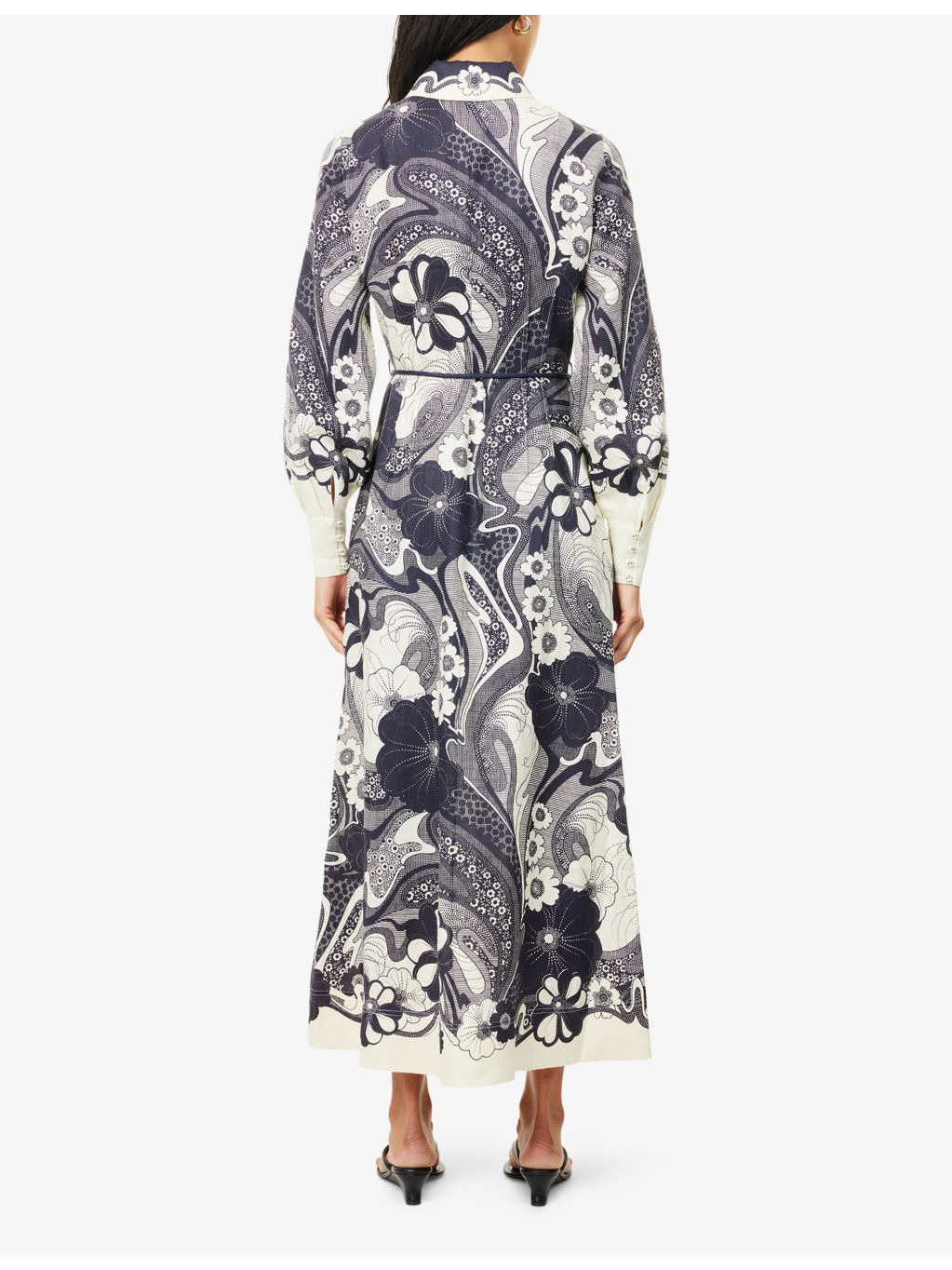 Mickey Linen Maxi Shirt Dress - 4