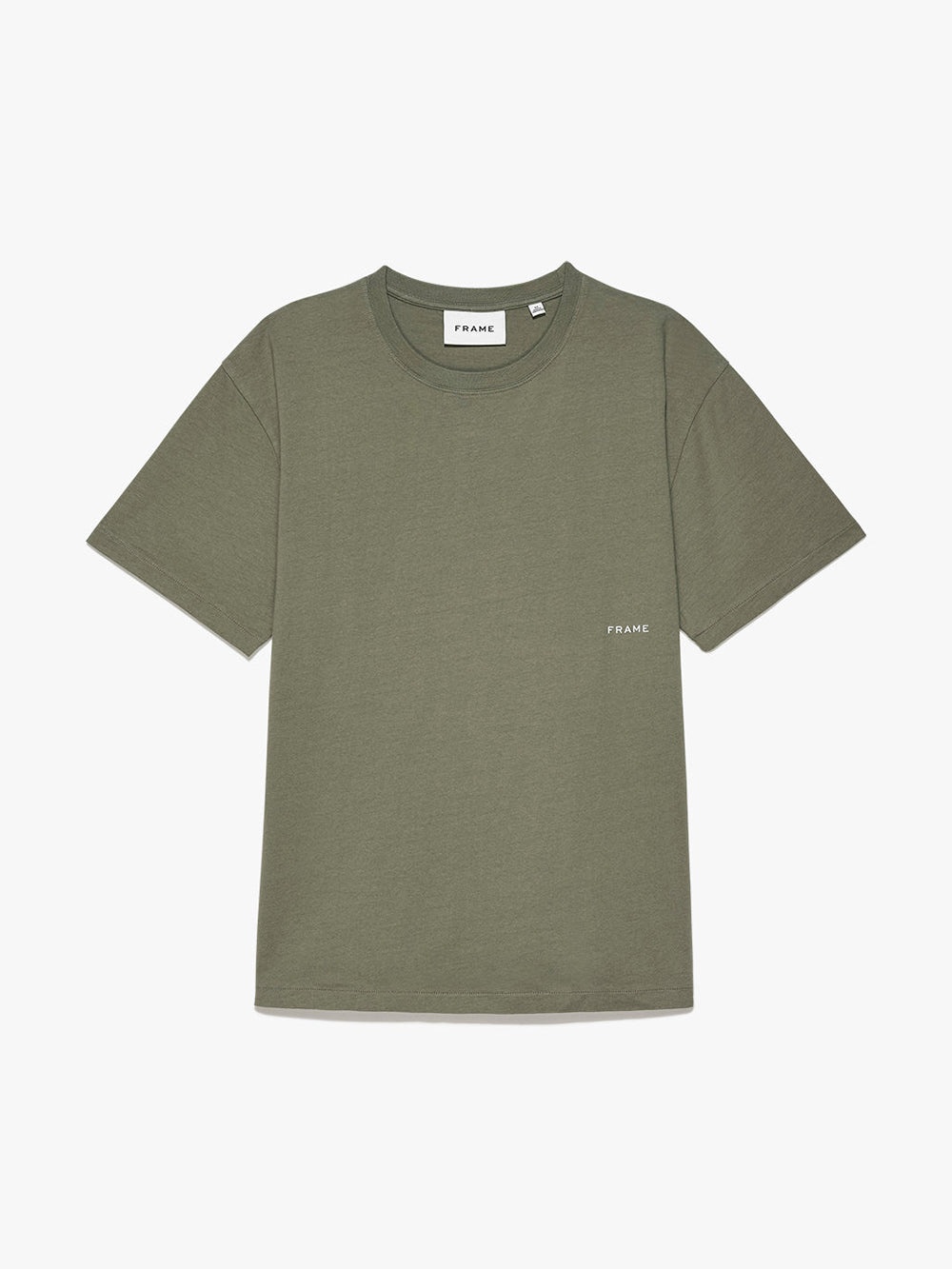 Relaxed Vintage Washed Tee in Washed Khaki Green - 1