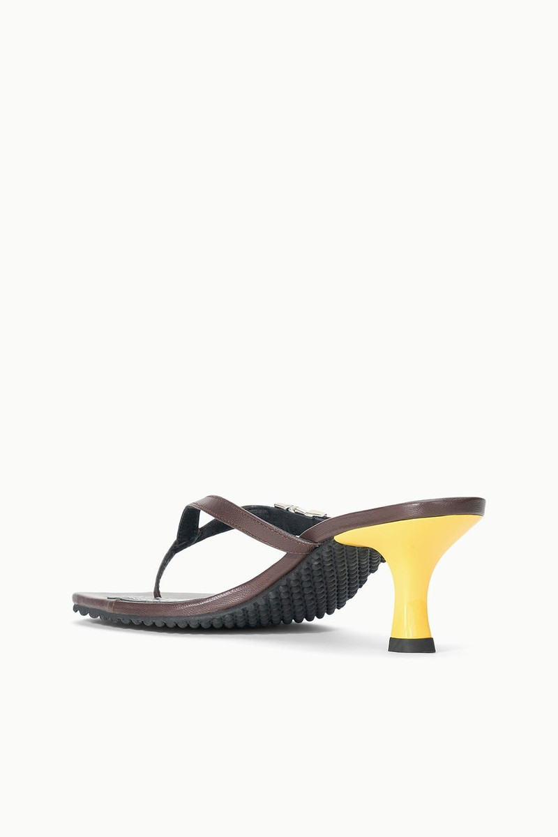 STAUD STAUD FLYNN KITTEN HEEL ESPRESSO LEMON outlook