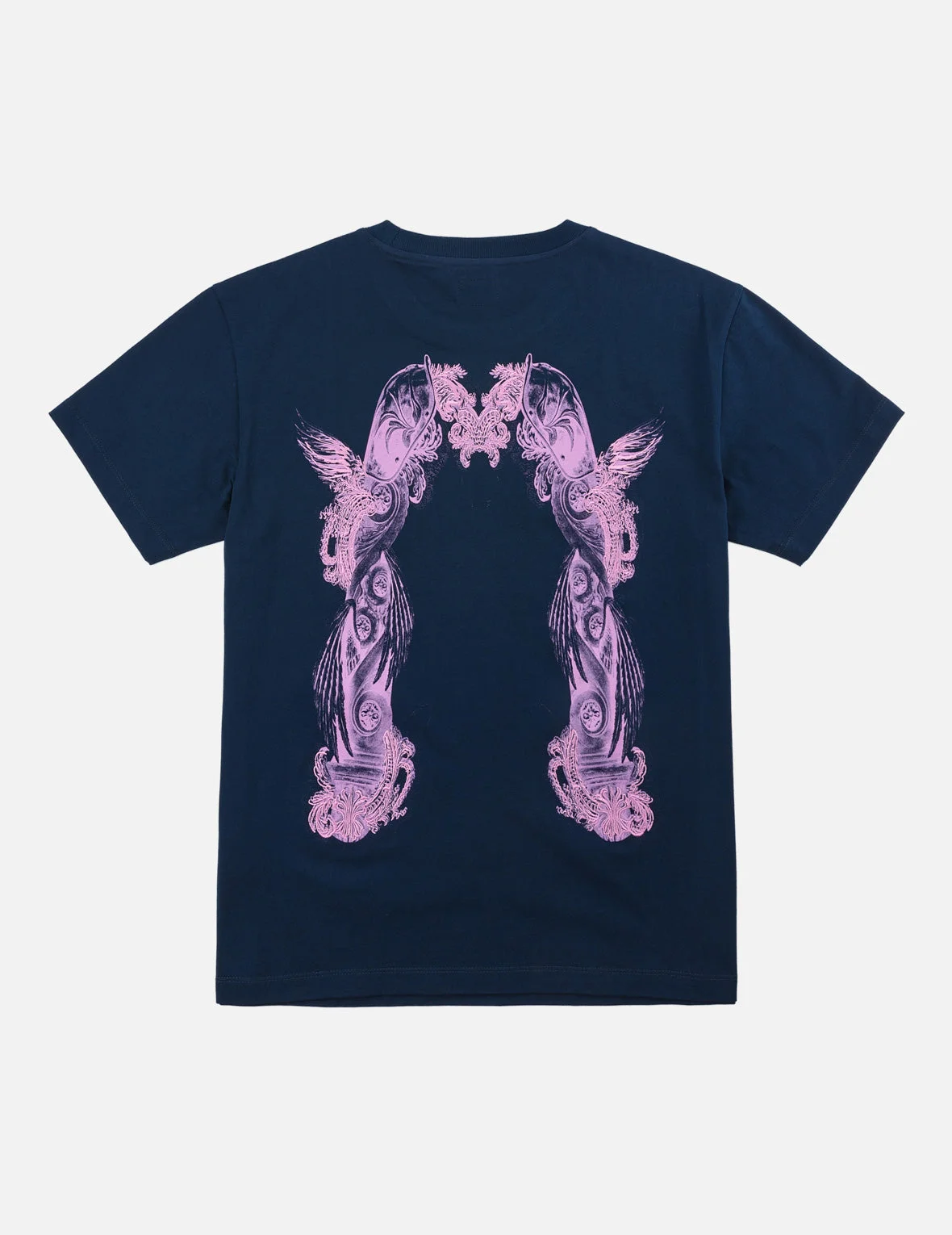 Feather Wing Daicock Print and Embroidered T-Shirt - 1