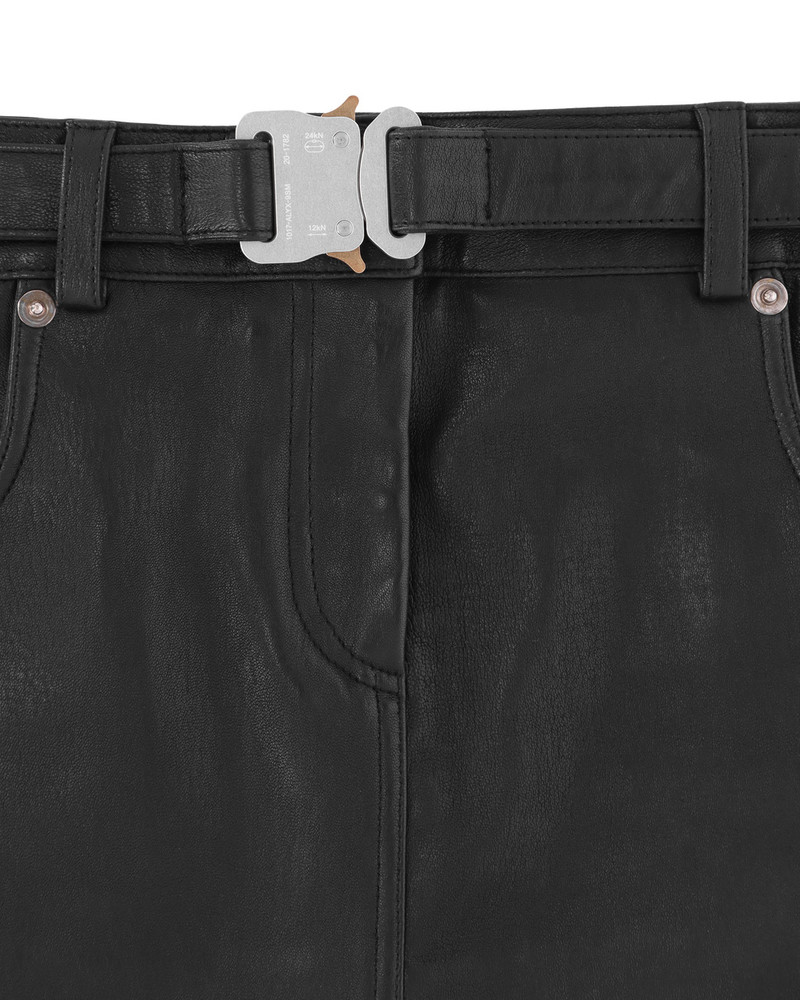 LEATHER BUCKLE MINI SKIRT 6