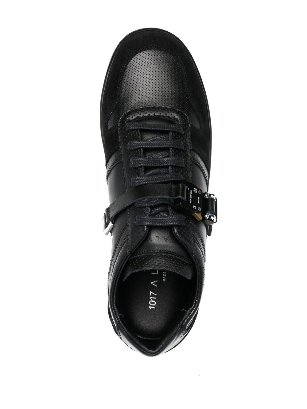 buckle-fastening low-top sneakers - 4