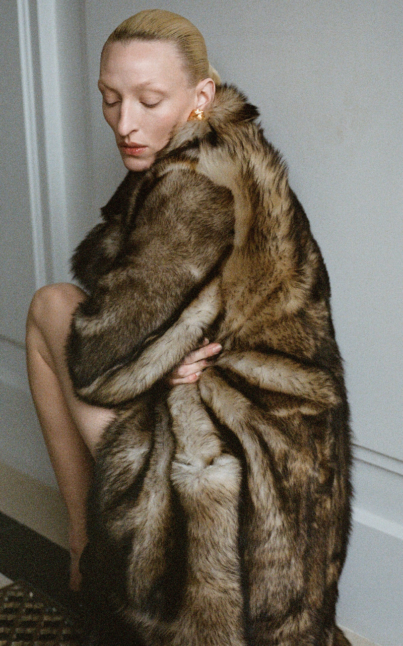 Evita Shearling Coat brown 4