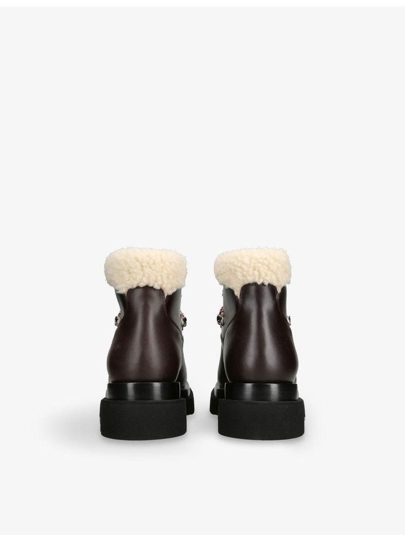 Bottega Veneta Lug Hiking Leather Ankle Boots outlook