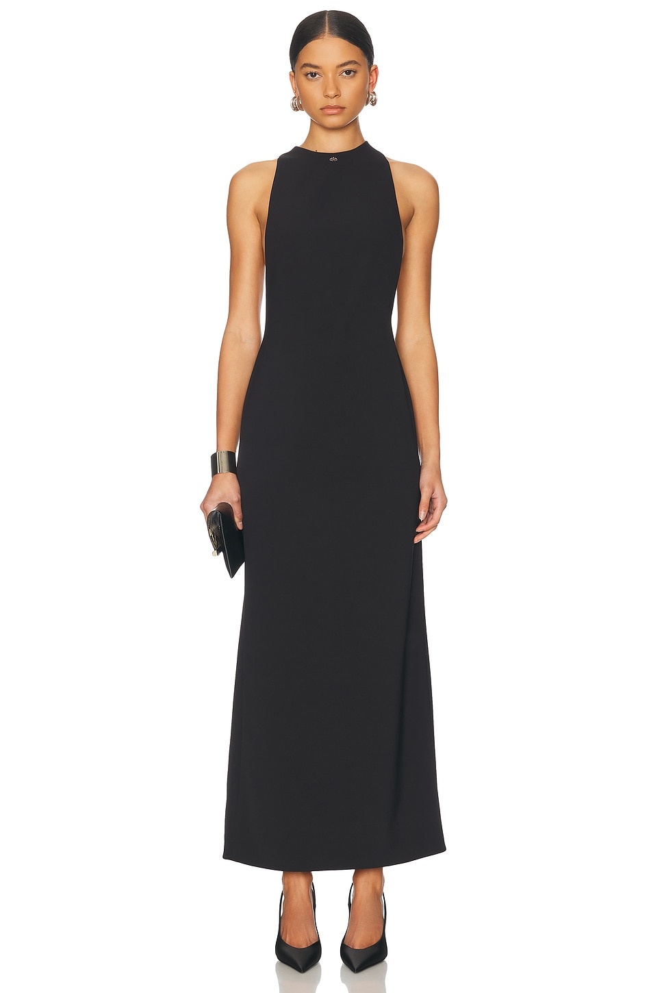 Mock Neck Maxi Dress - 2