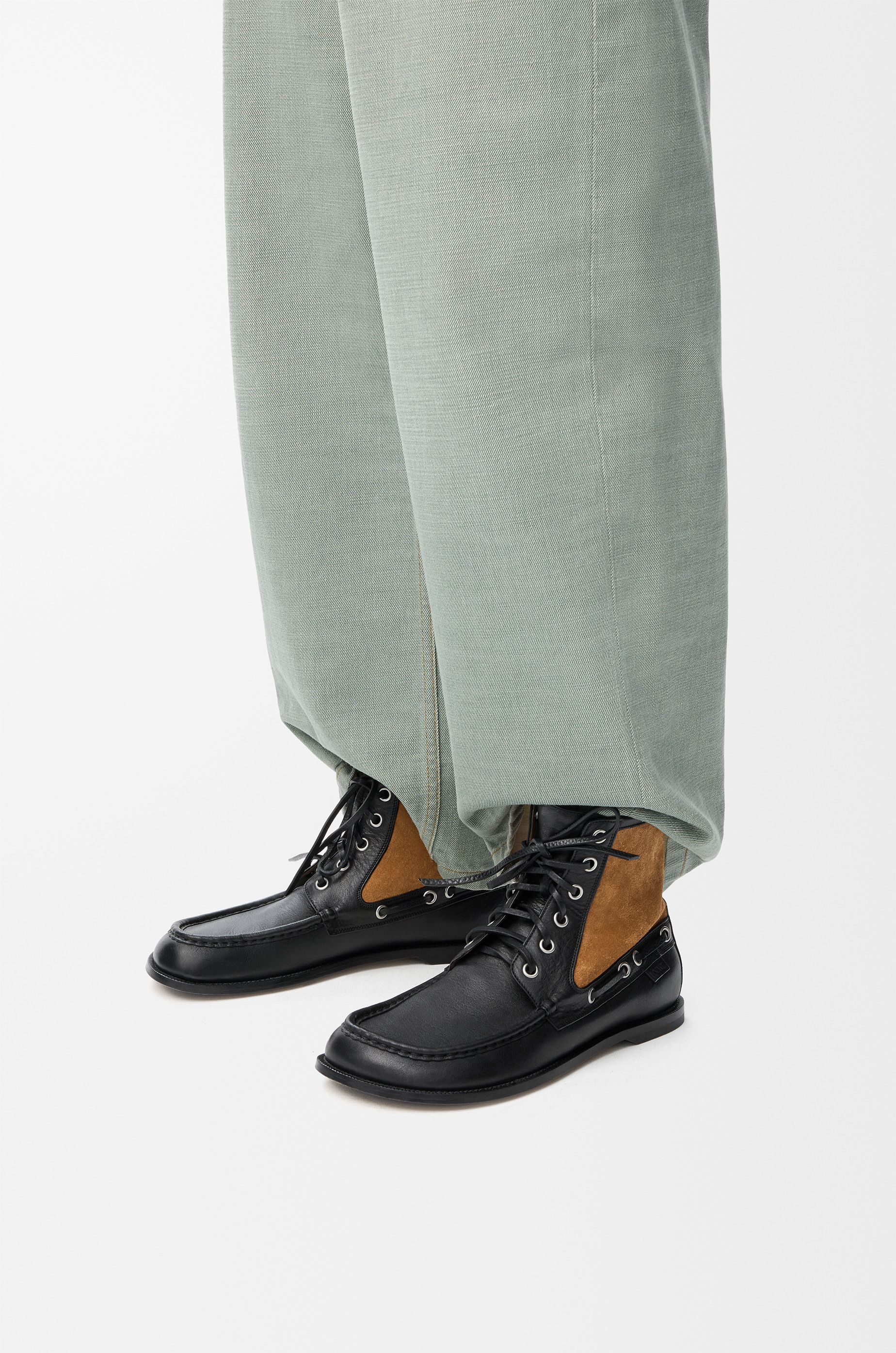 Campo loafer bootie in calfskin and suede calfskin - 2