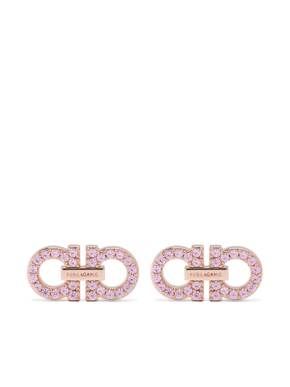 Ferragamo Women 2 Ganci Crystal Earrings - 1