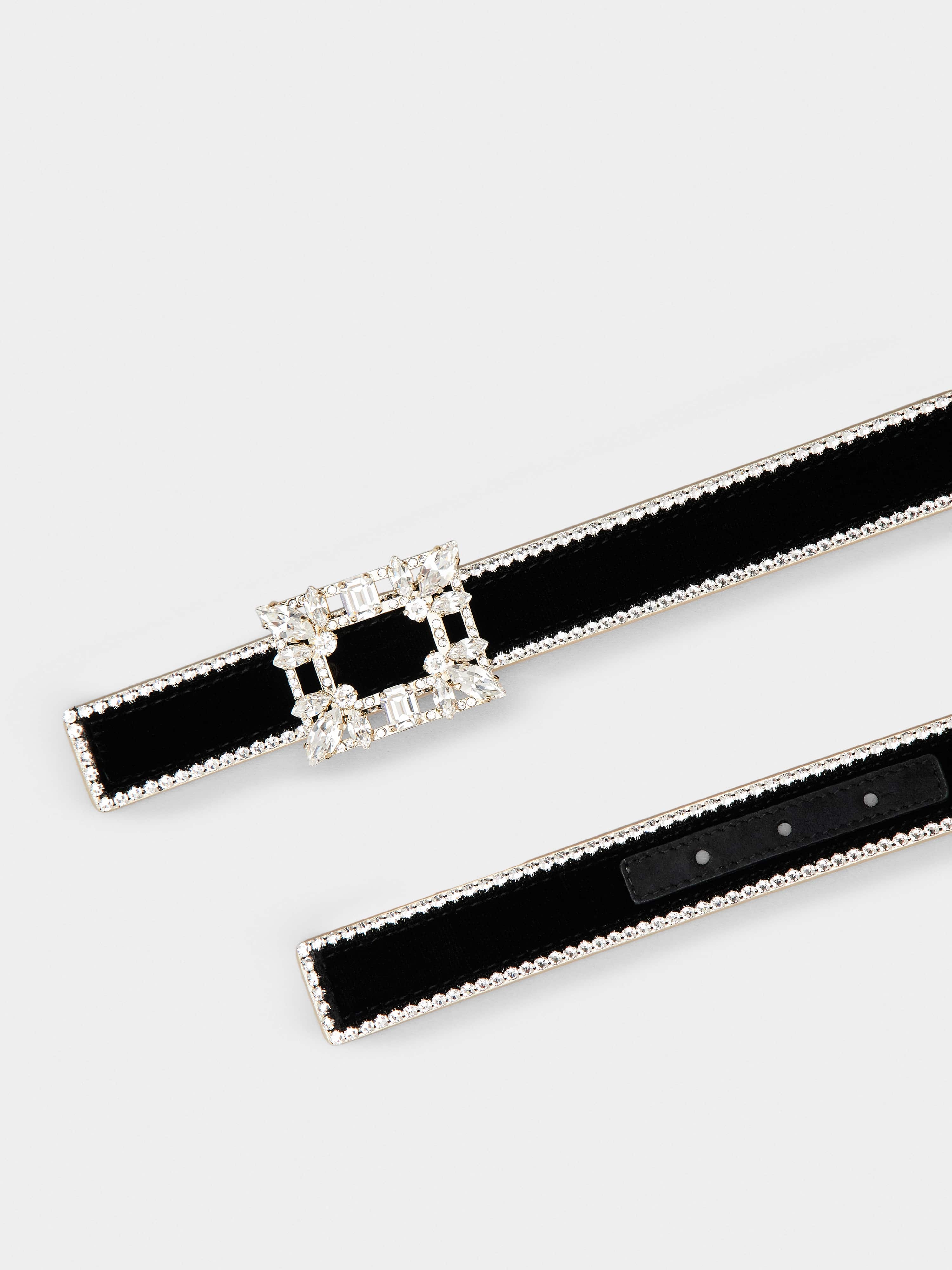 Broche Vivier Buckle Belt in Velvet - 2