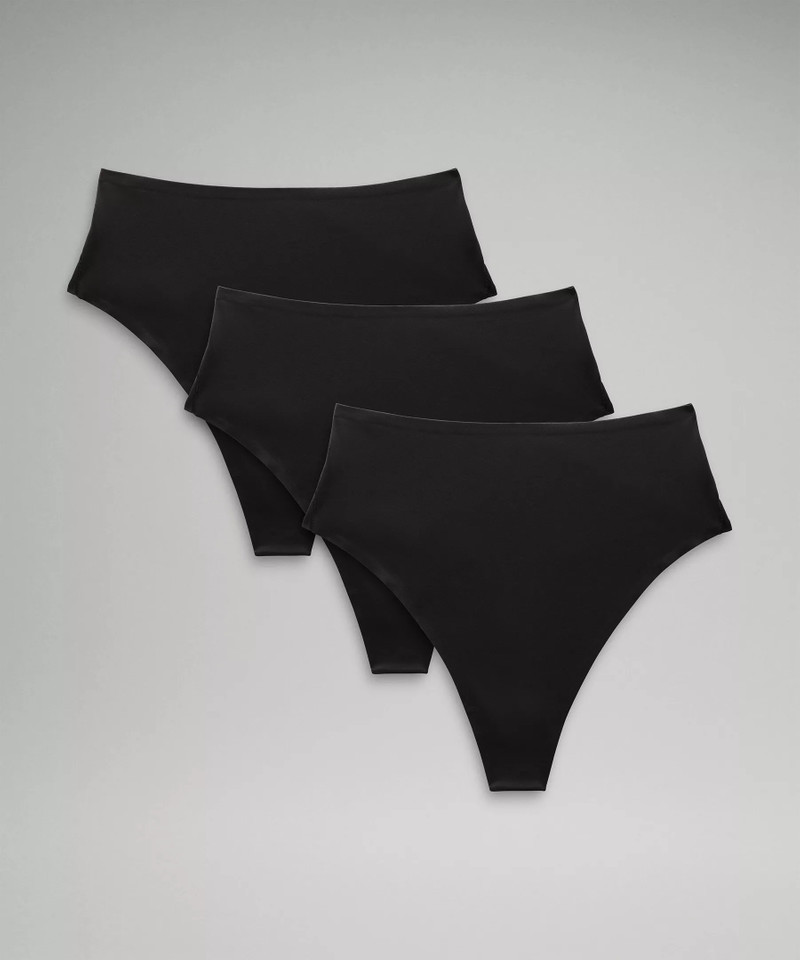 Wundermost Ultra-Soft Nulu High-Waist Thong Underwear *3 Pack - 1