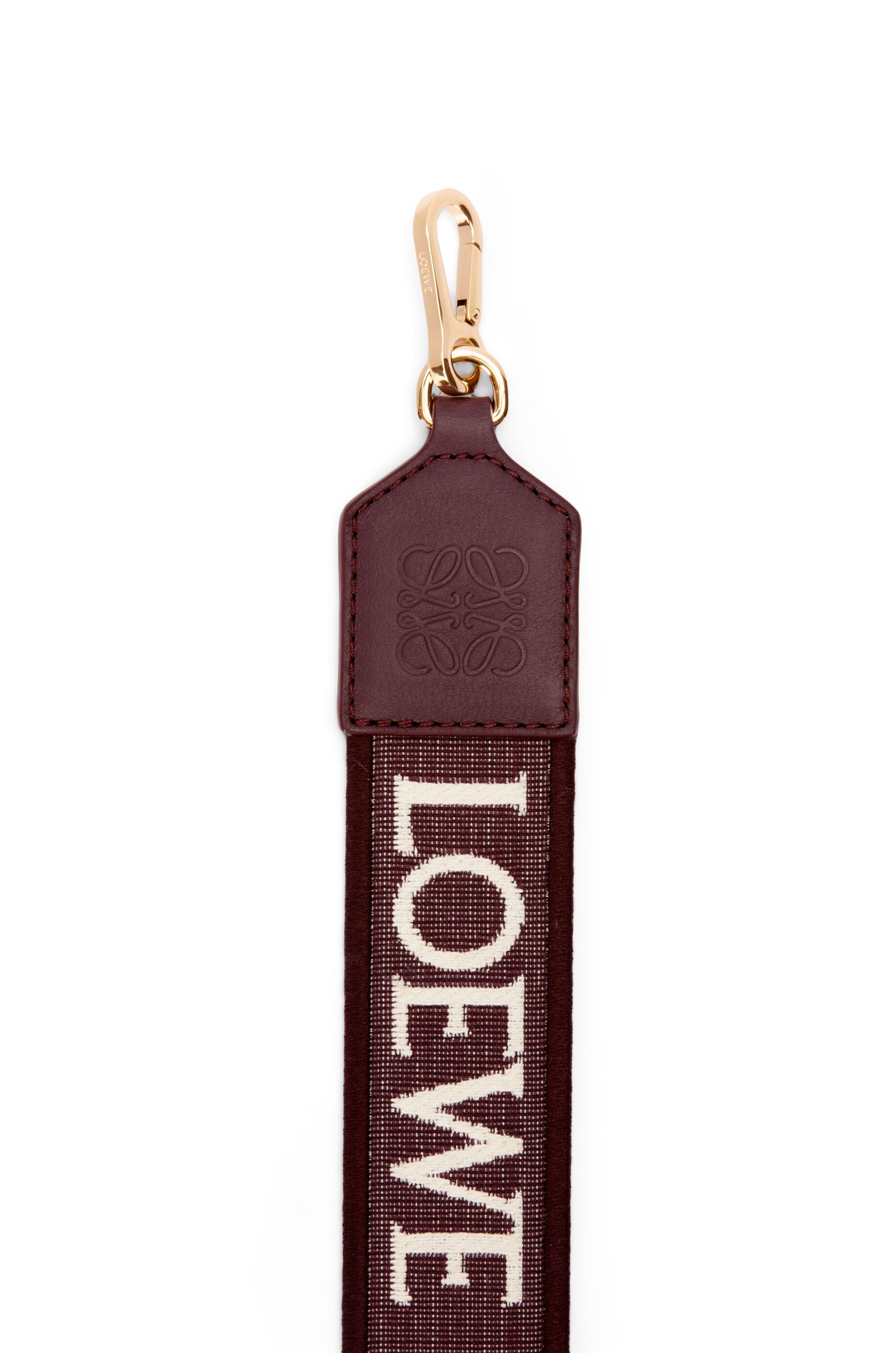 Anagram strap in jacquard and calfskin - 2