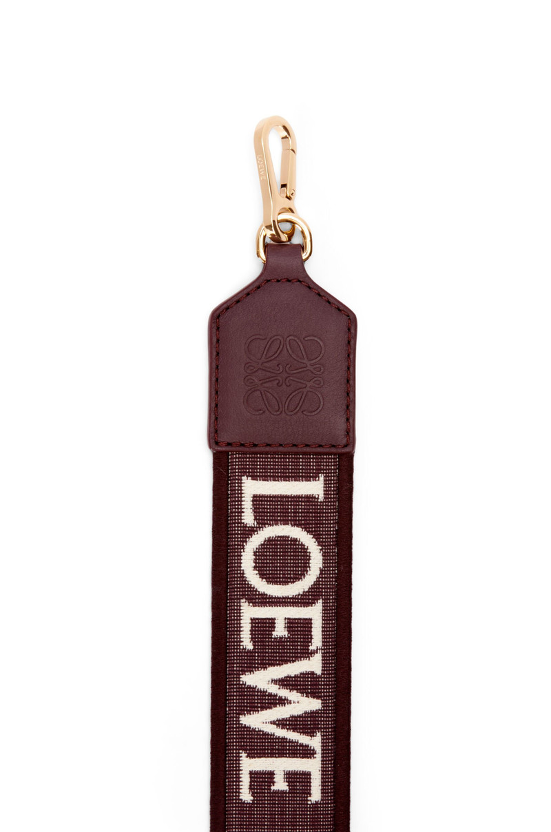 Loewe Anagram strap in jacquard and calfskin outlook