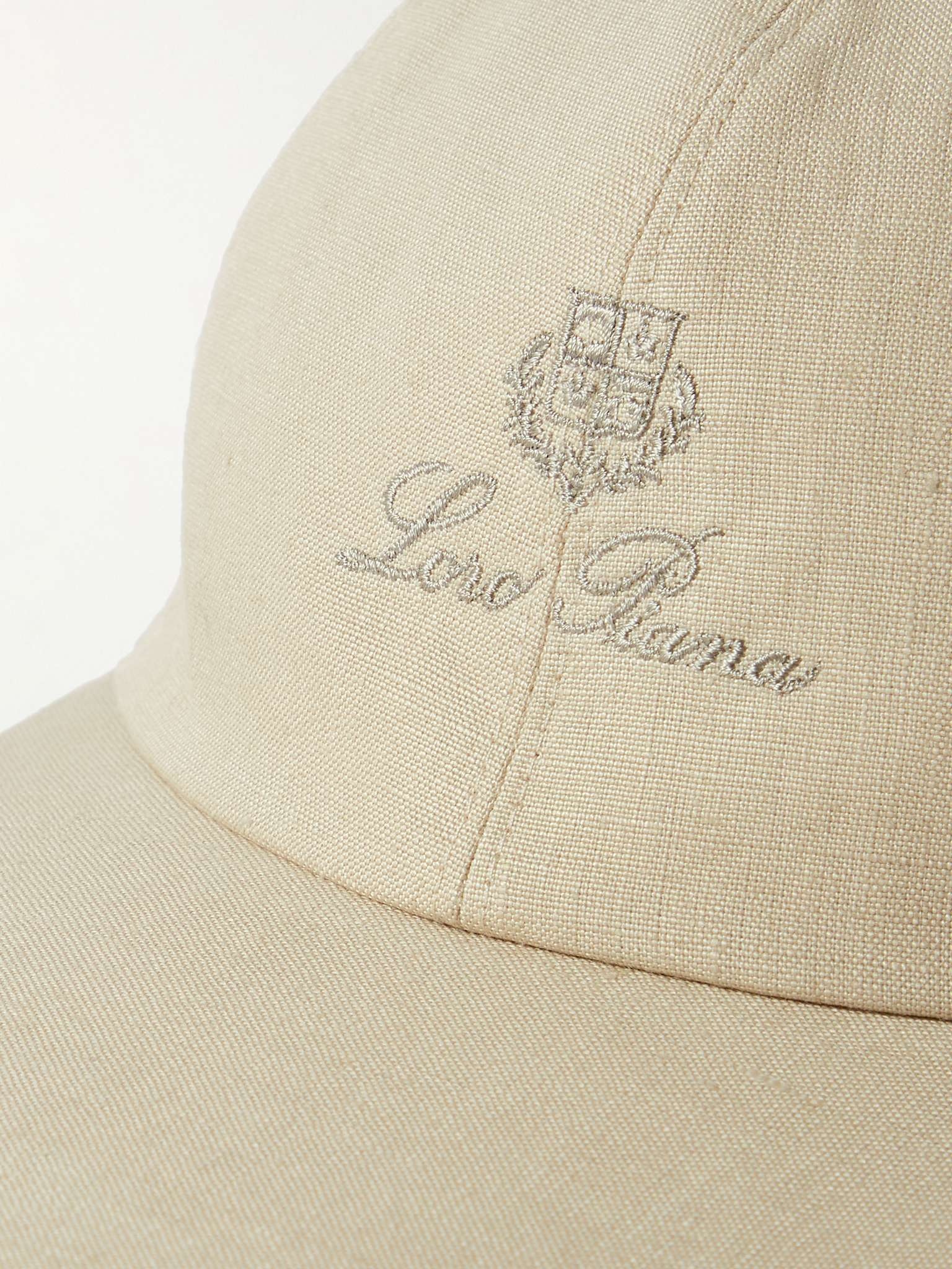 Logo-Embroidered Linen Baseball Cap - 4