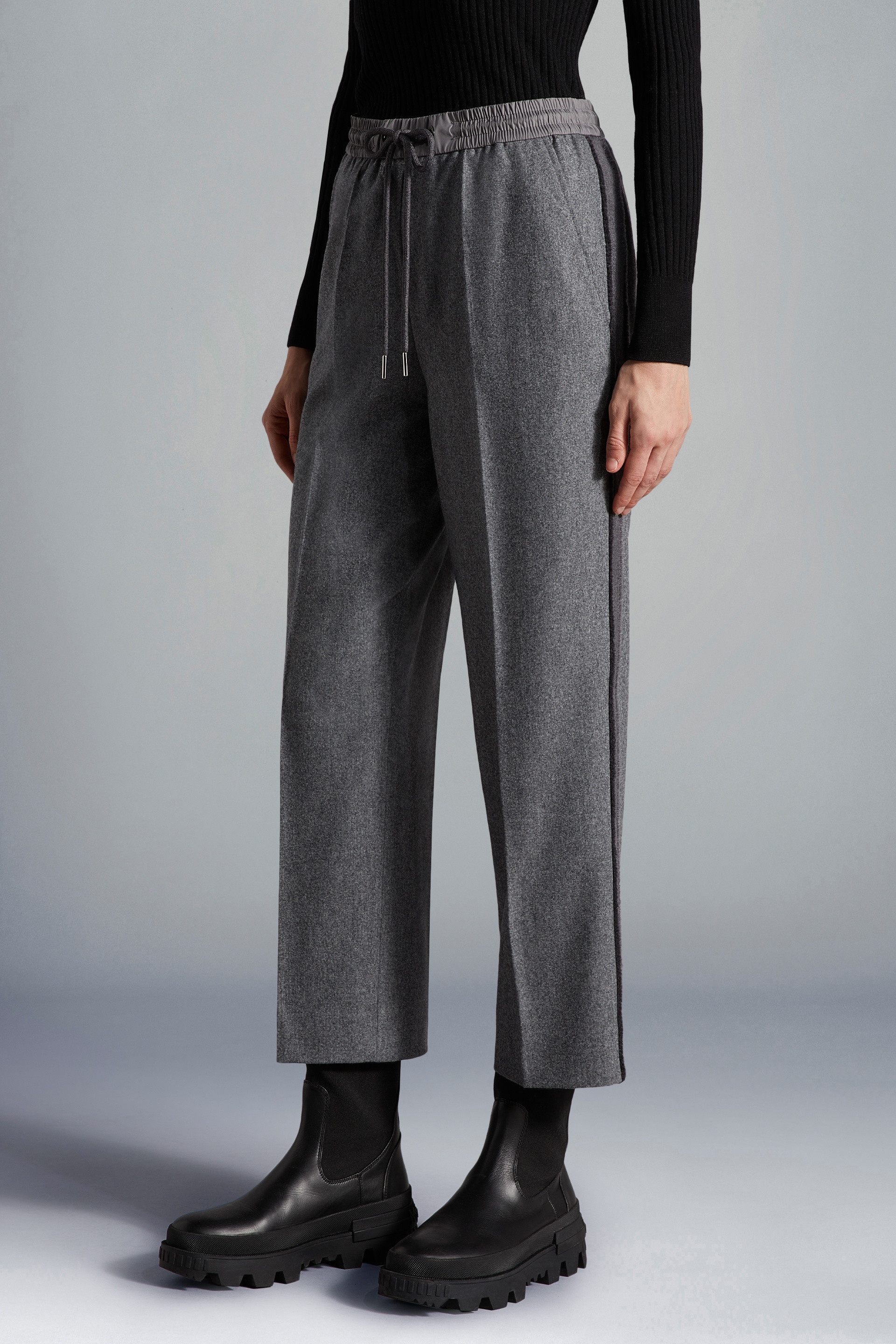 Straight Leg Flannel Pants - 3