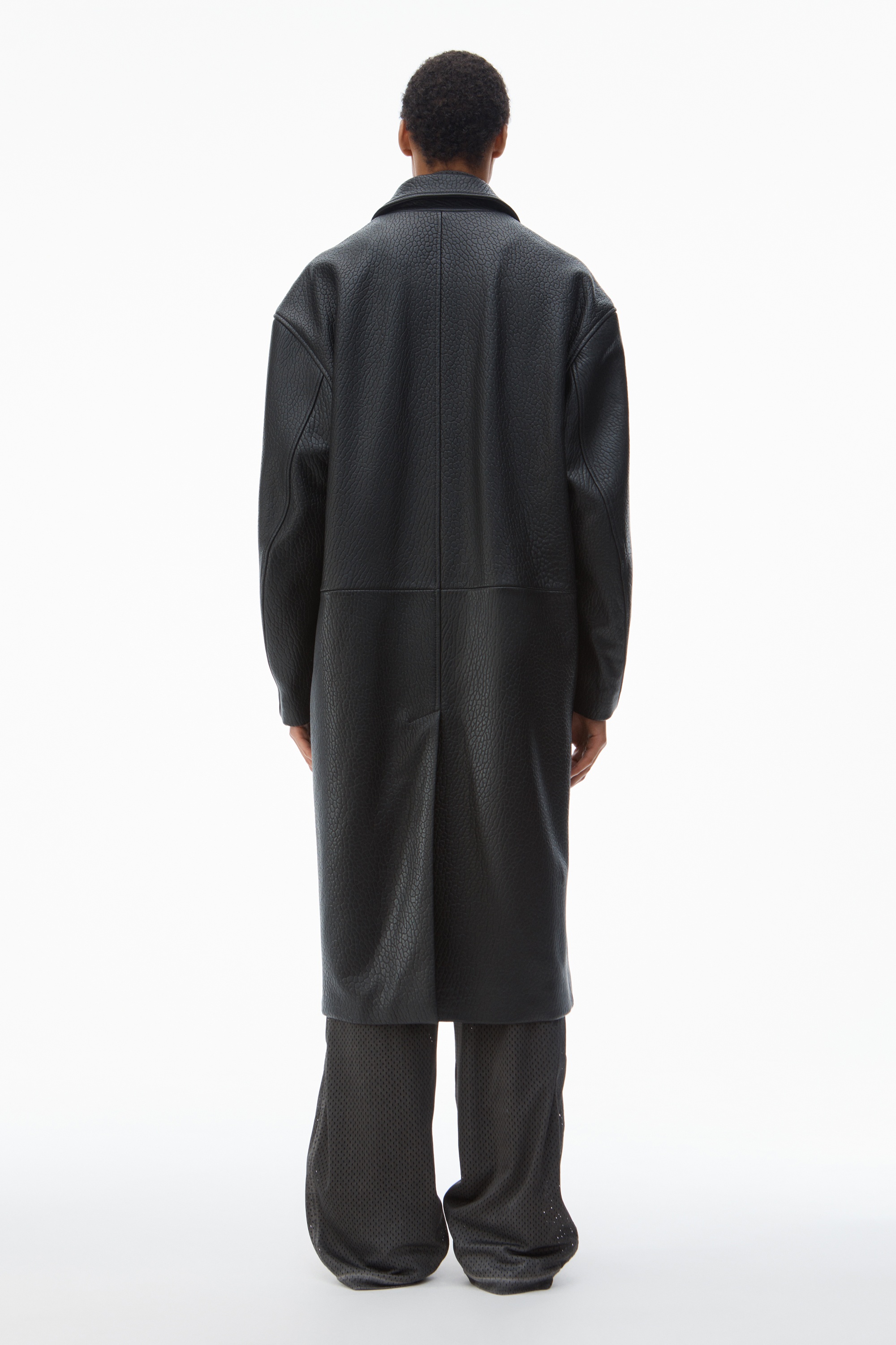 Unisex Coat in Primal Lambskin Leather - 4