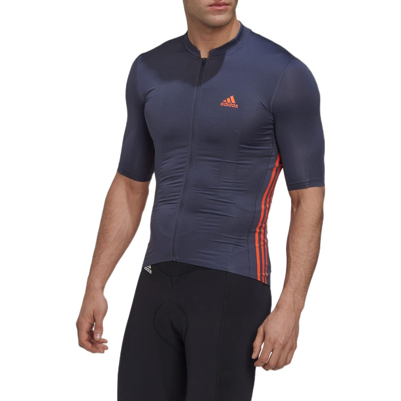 adidas adidas The Short Sleeve Cycling Jersey 'Grey' HM6427 outlook