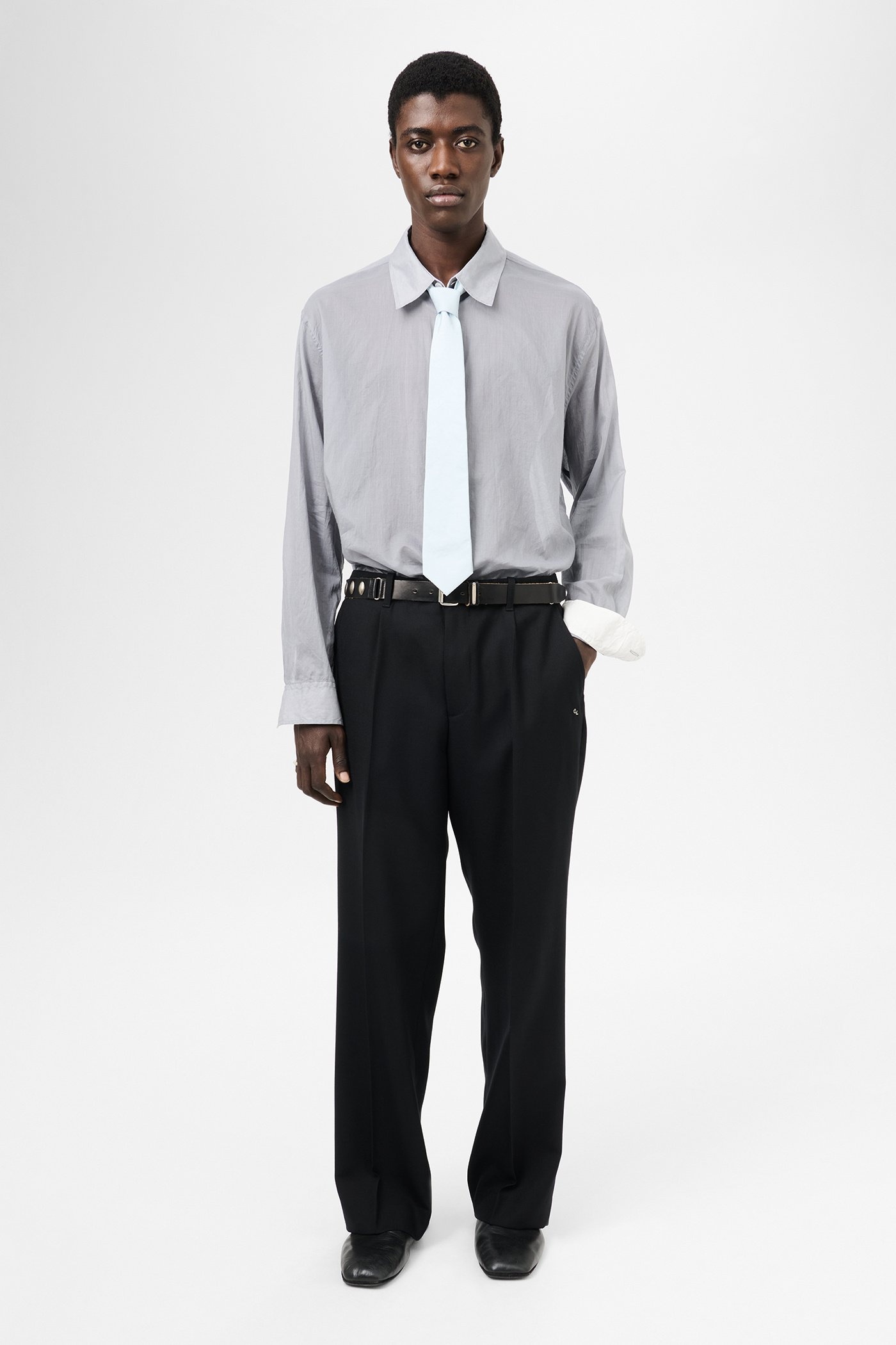 Our Legacy Borrowed Chino Black Panama Wool | REVERSIBLE