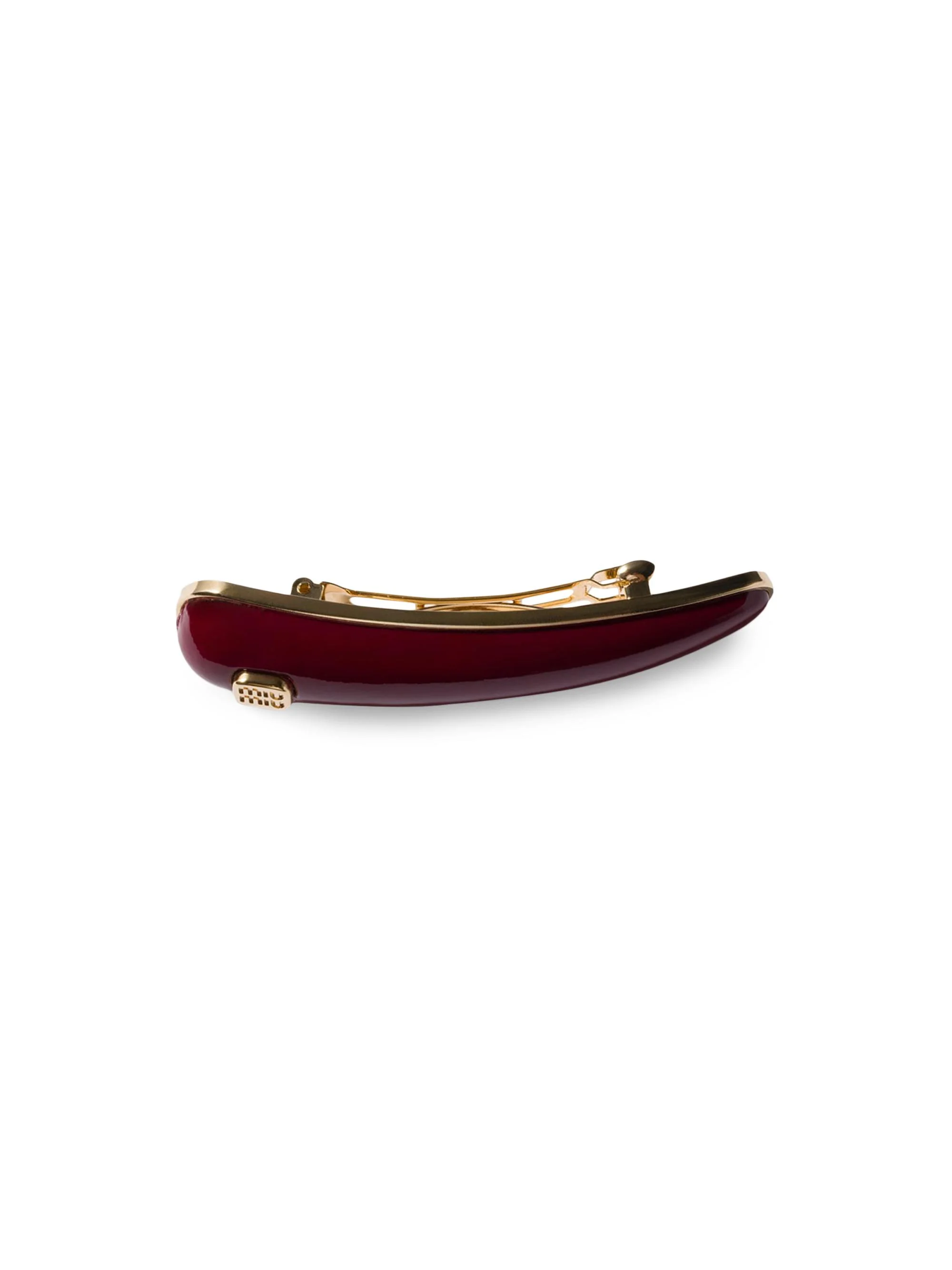 Women's Patent Leather Hair Clip - Red - 1