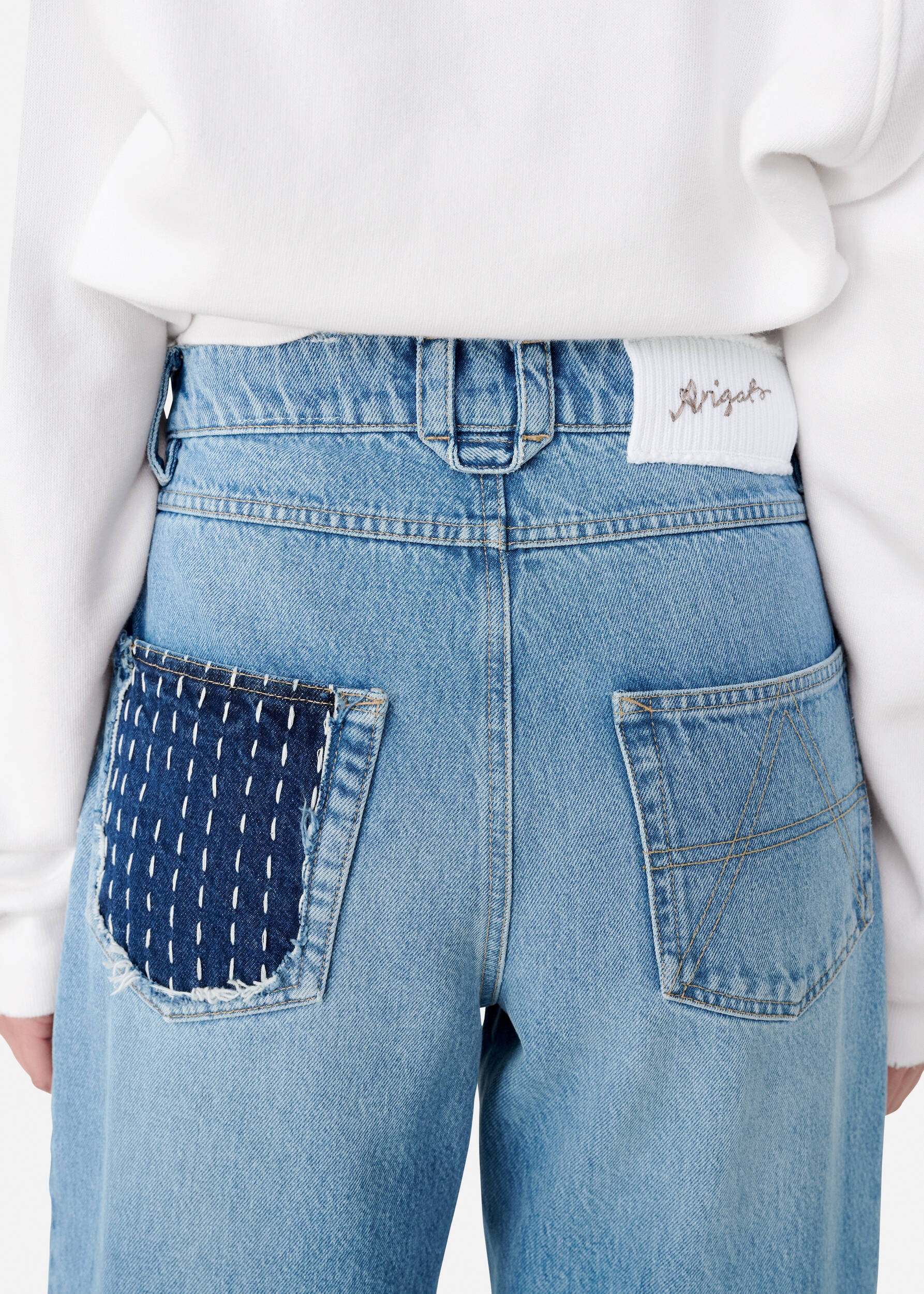 Patchwork Relaxed Jeans - 9