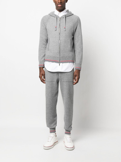 Thom Browne cashmere knitted track pants outlook