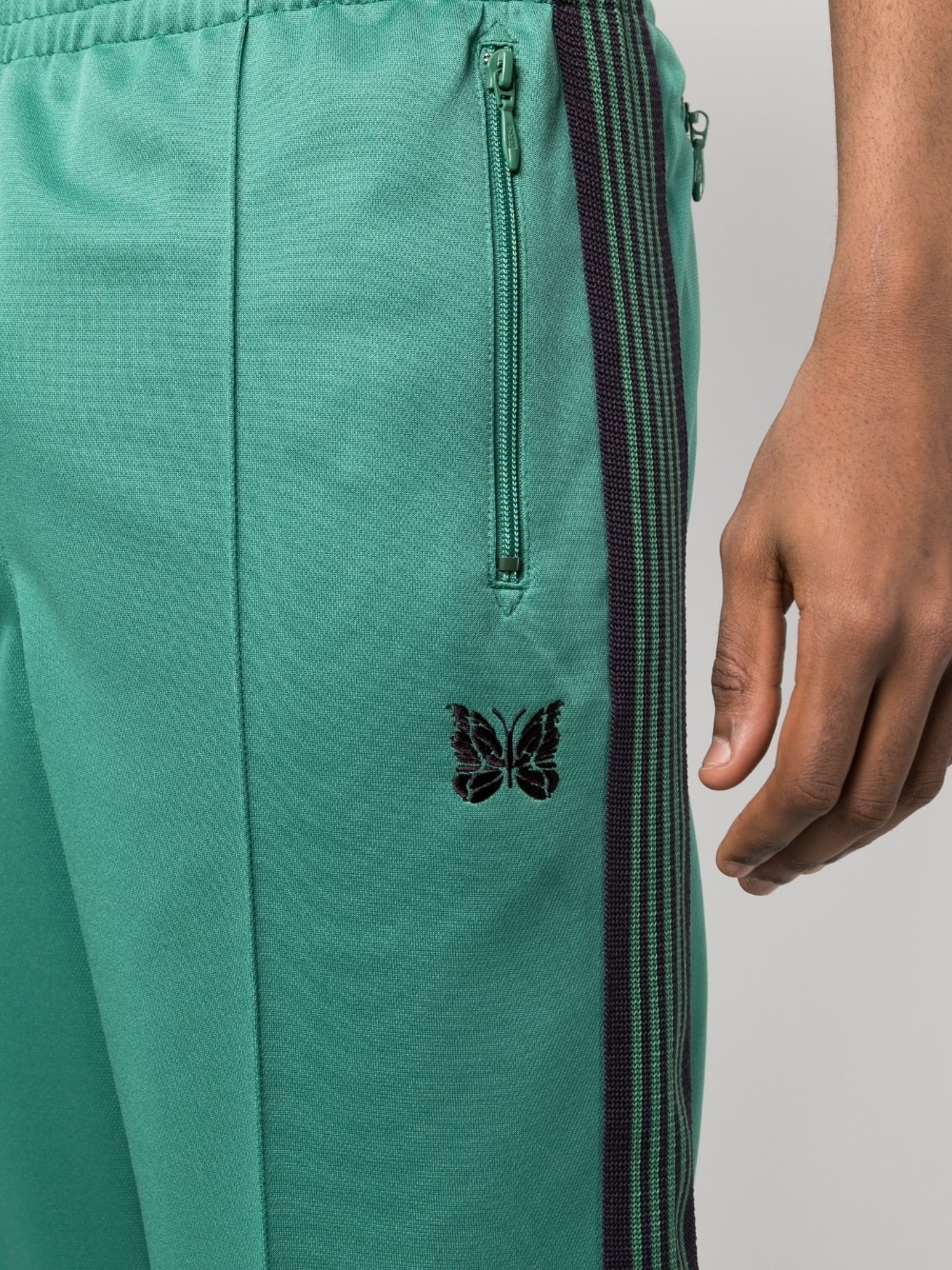 side stripe track pants - 5