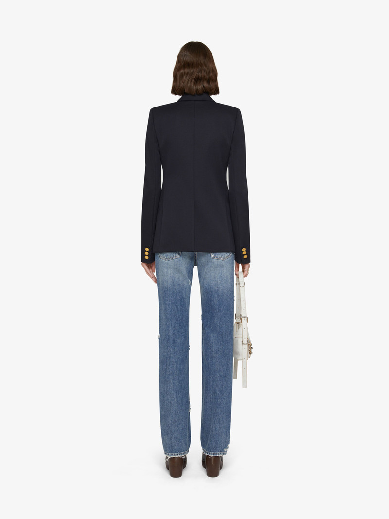 DOUBLE BREASTED JACKET IN WOOL AND MOHAIR 4