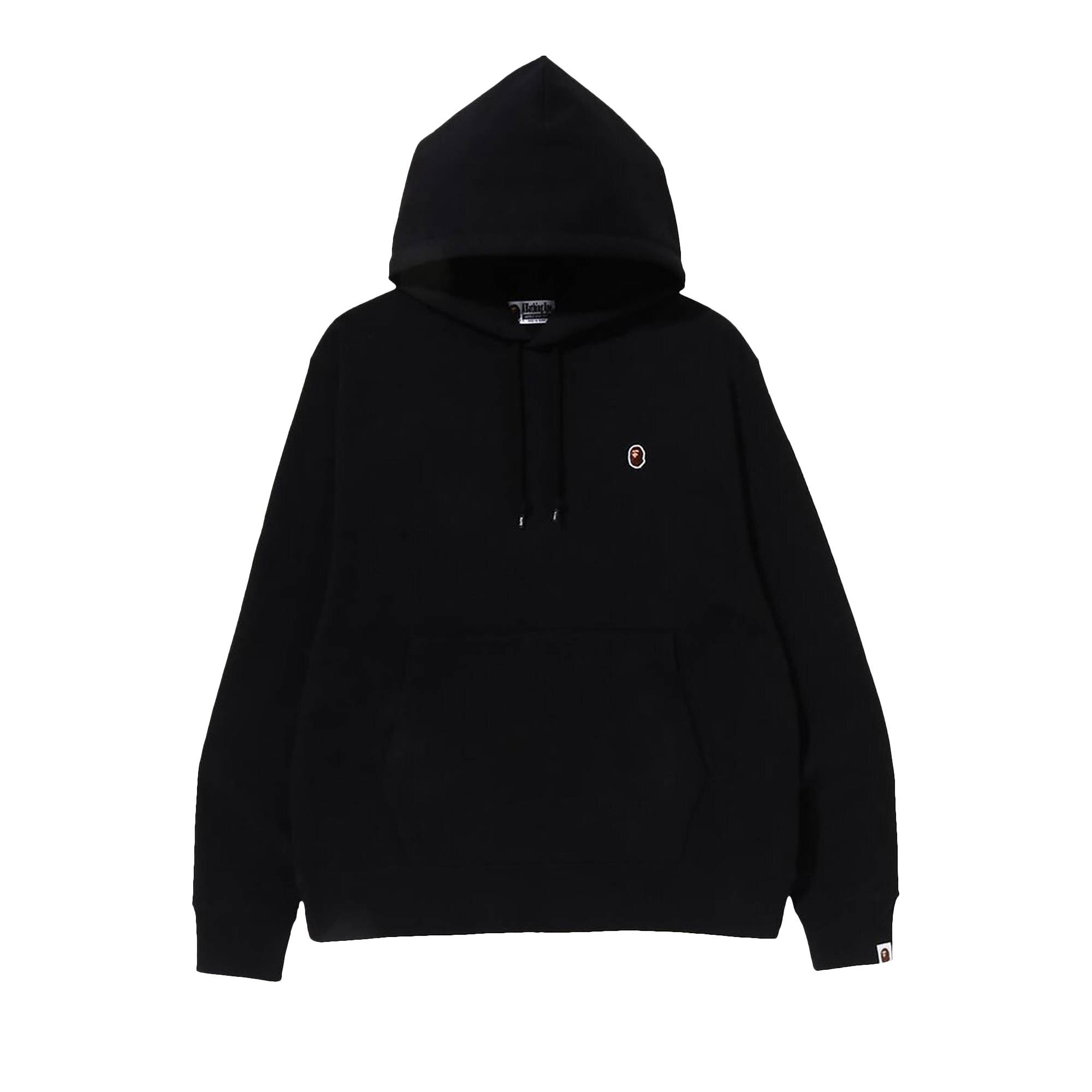 BAPE Ape Relaxed Fit Pullover Hoodie 'Black' - 1