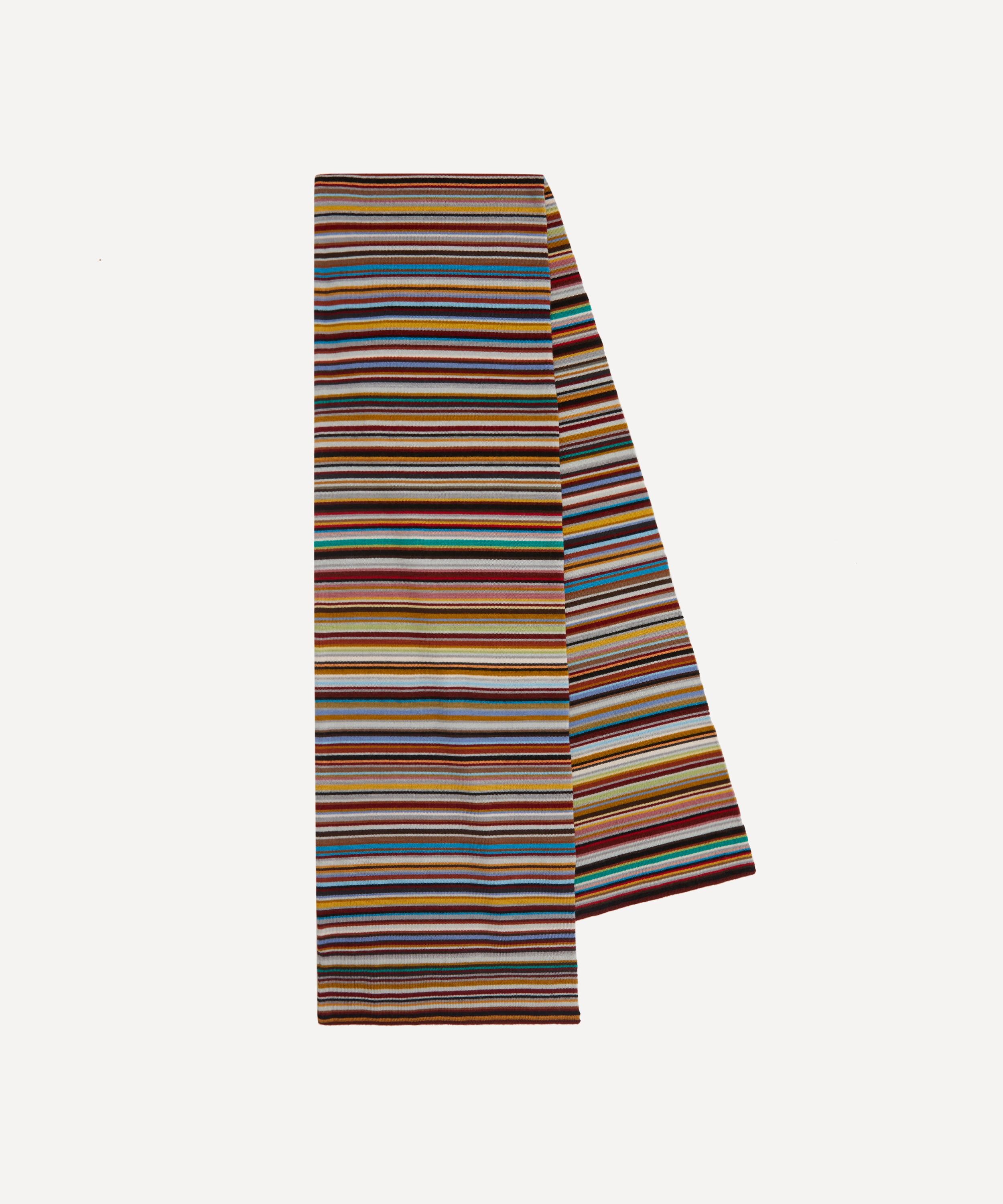 Signature Stripe Wool Scarf - 5