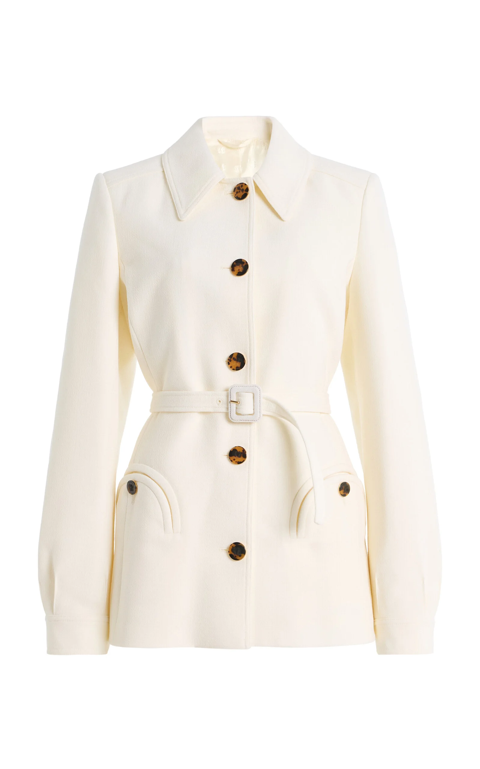 Resolute Paint Wool Jacket ivory - 1