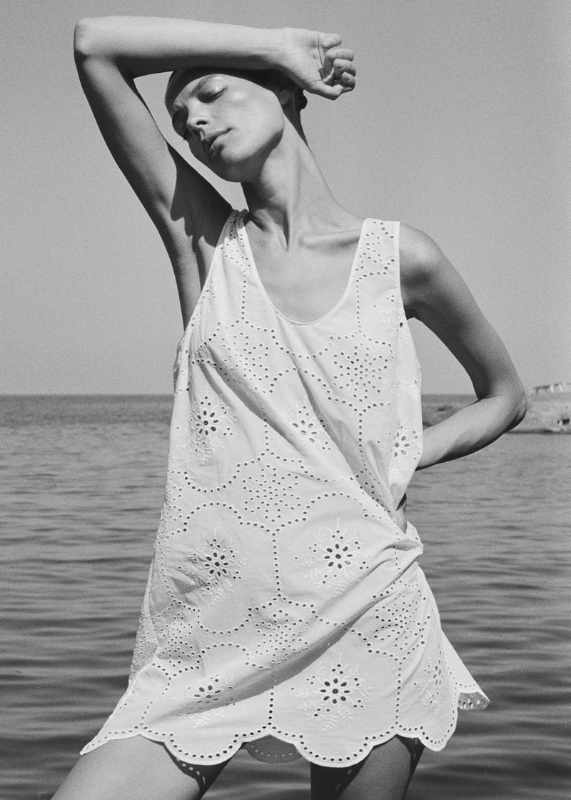 Matteau Broderie Tank Mini Dress - White 6