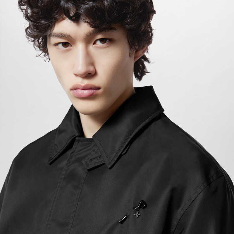 Nylon Hooded Raincoat 2