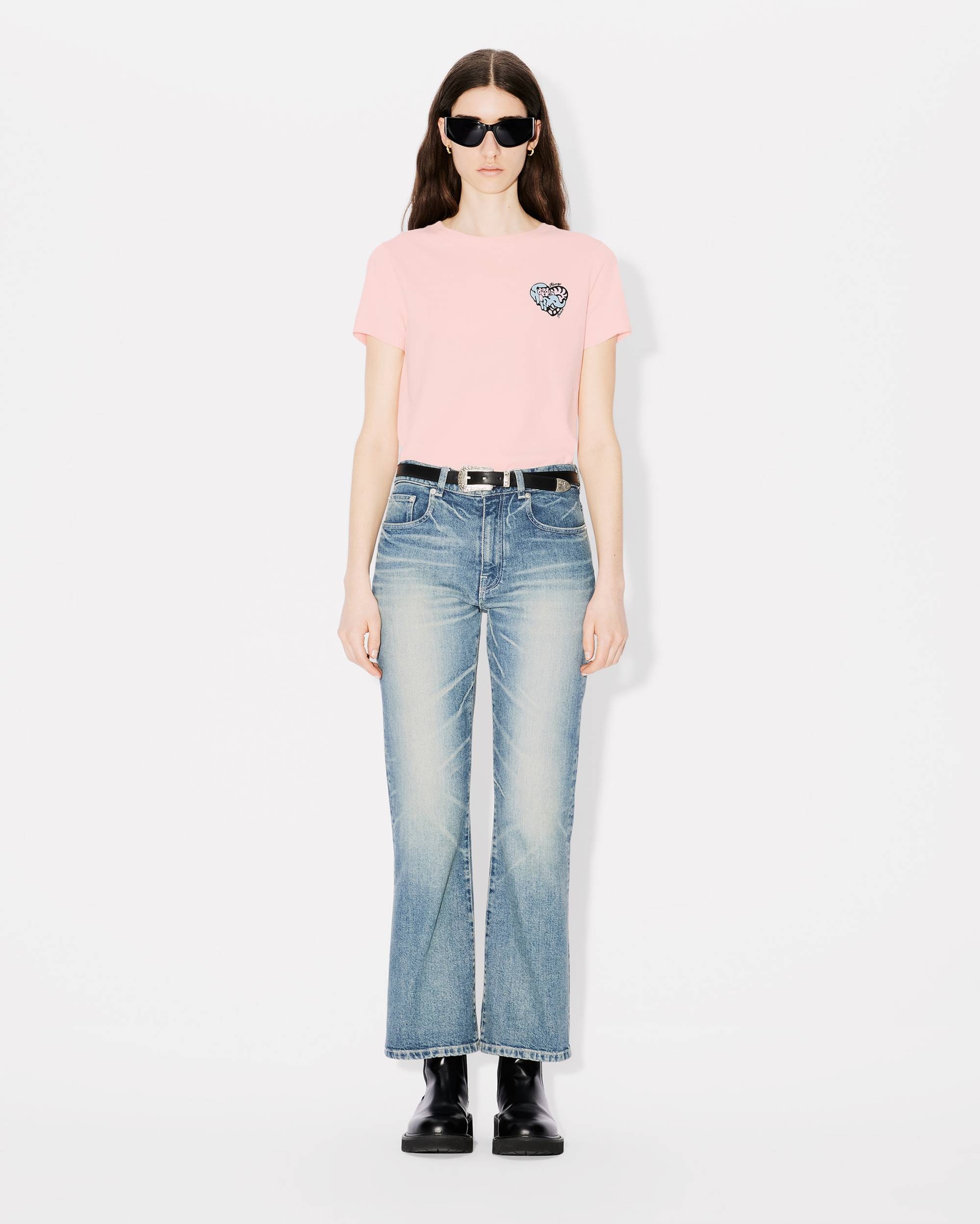 'KENZO Jungle Heart' embroidered classic T-shirt - 5