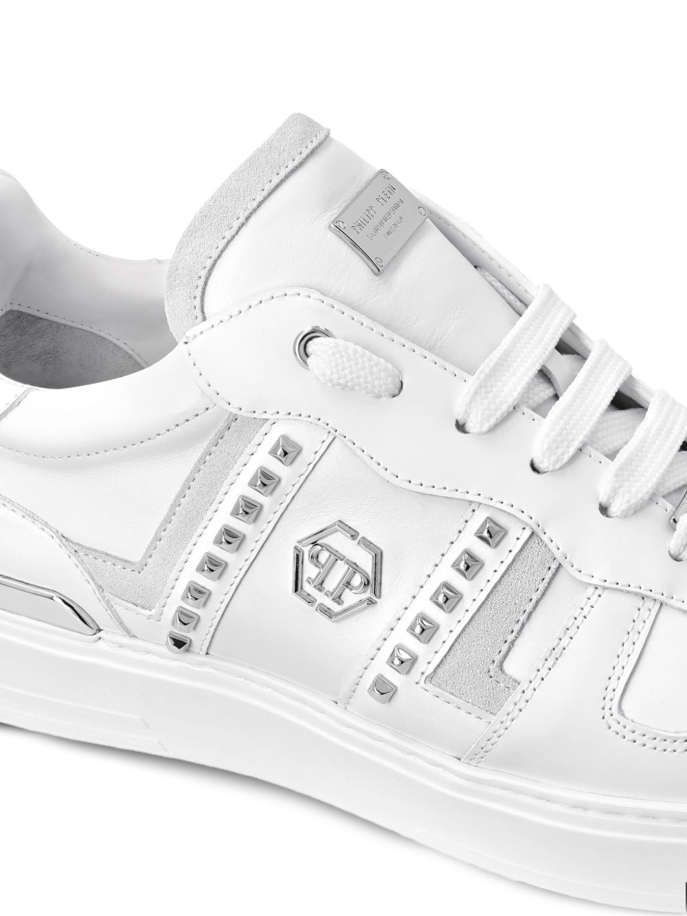 stud-embellished low-top sneakers - 4