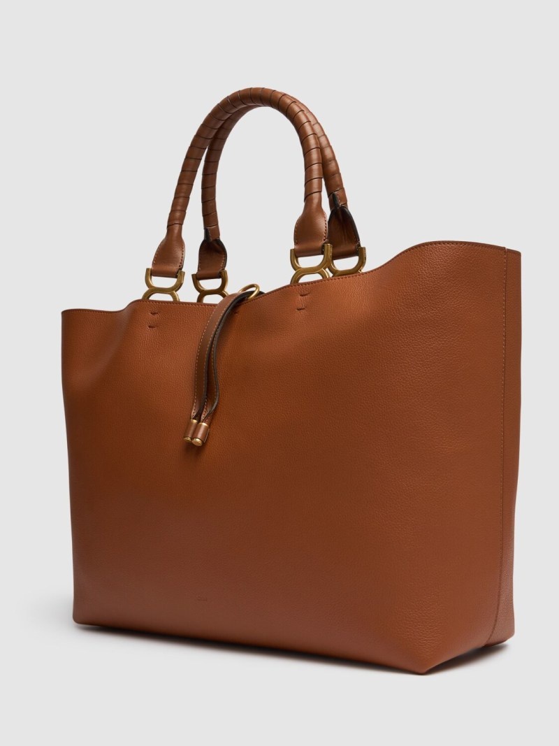 Marcie grain leather tote bag - 2