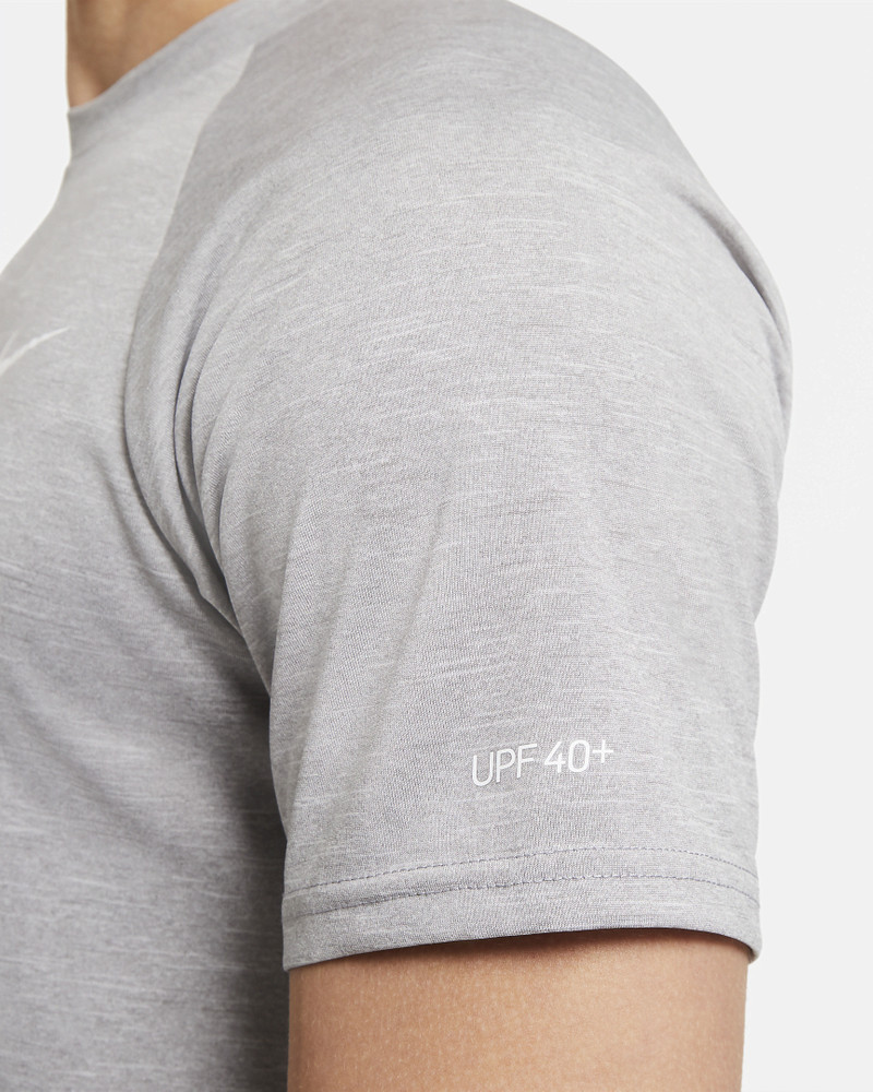 Nike Men's Heathered Short-Sleeve Hydroguard Swim Shirt 4