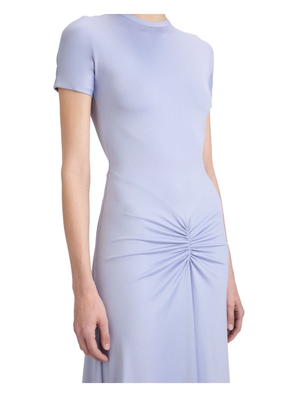 gathered waist midi dress - 2