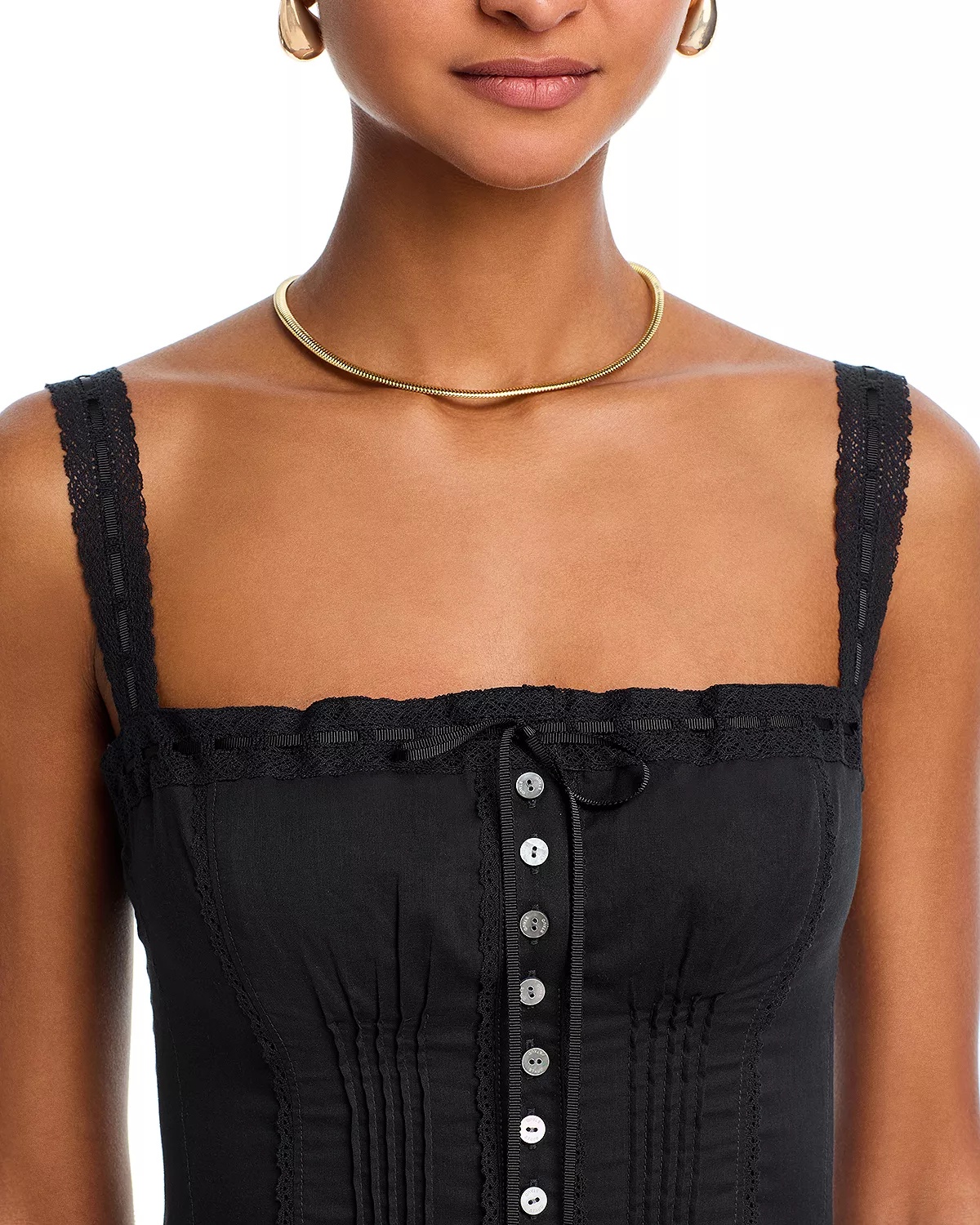 Matilde Lace Trim Midi Dress - 3