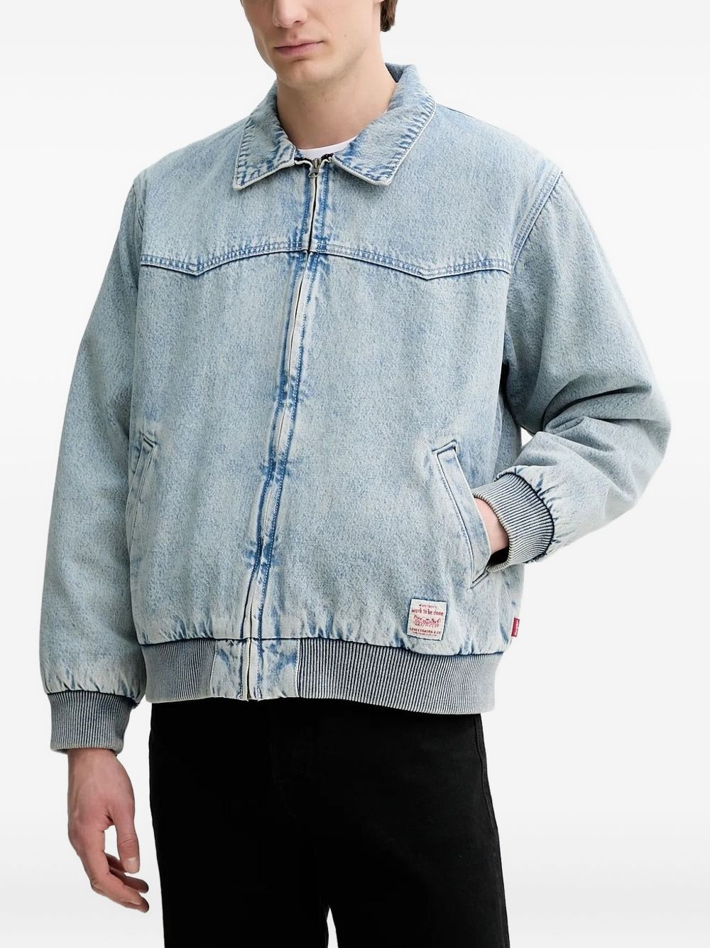 Embarcadero zip-front denim jacket - 2