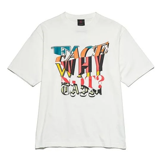 Air Jordan x why not ? x FACETASM Short Sleeves Tee US Edition 'White' DC4701-100 - 1