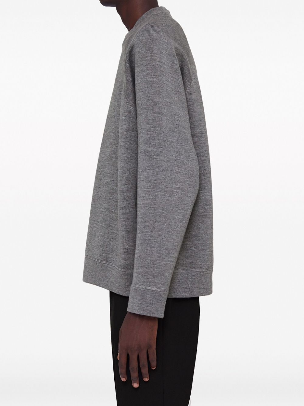 crew-neck mÃ©lange-effect sweatshirt - 3