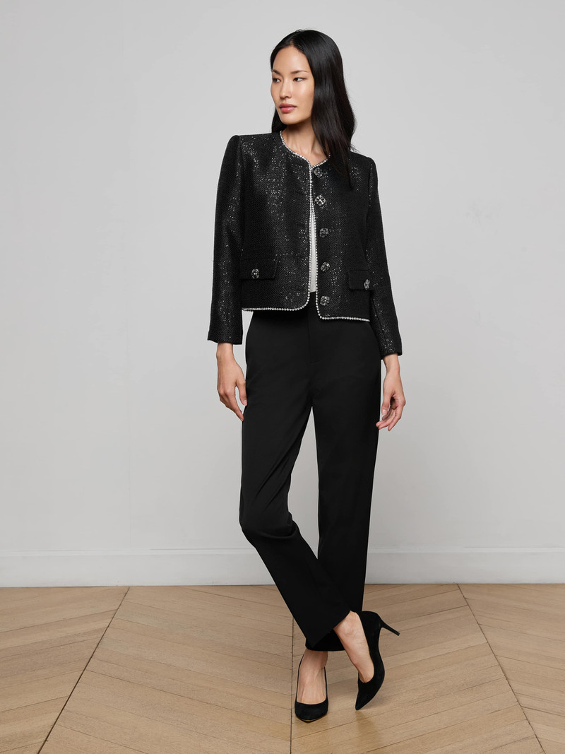 Zell Sequined Tweed Jacket 4