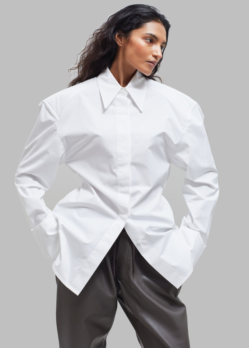 Bec Padded Shirt - White 6