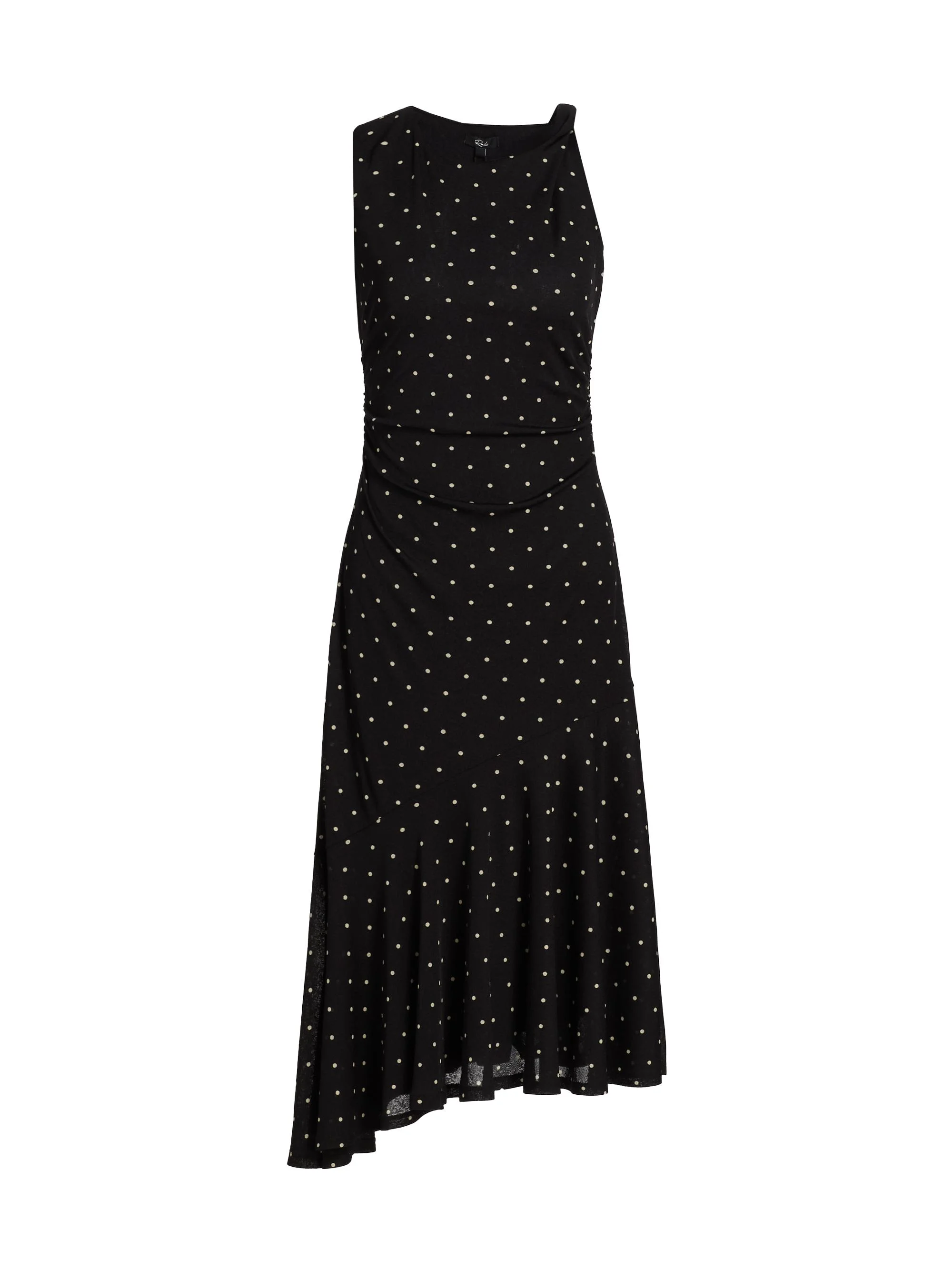 Women's Daija Asymmetric Polka Dot Knit Midi-Dress - Polka Dots - 1