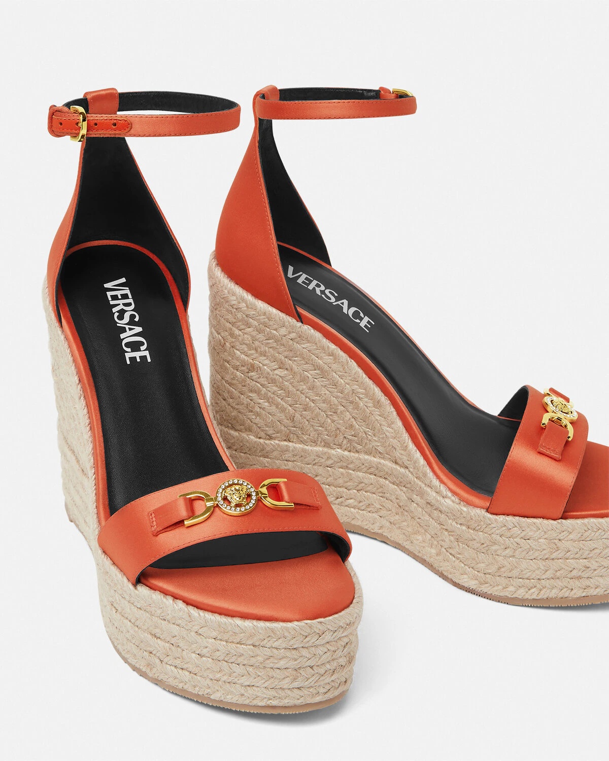 Medusa '95 Satin Wedge Sandals 120 mm - 5