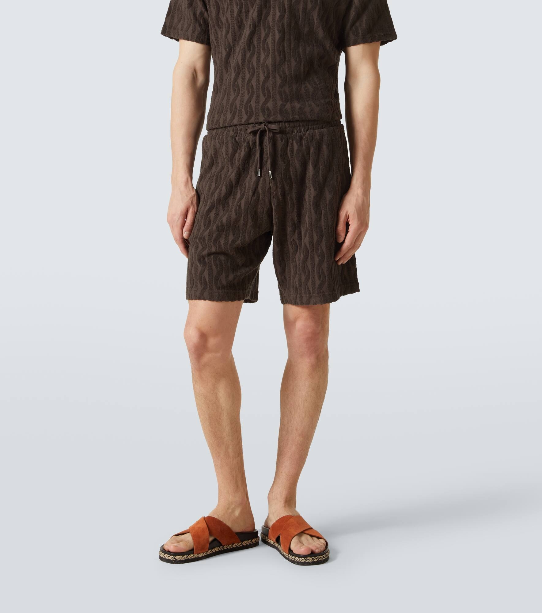 Augusto cotton jacquard shorts - 3