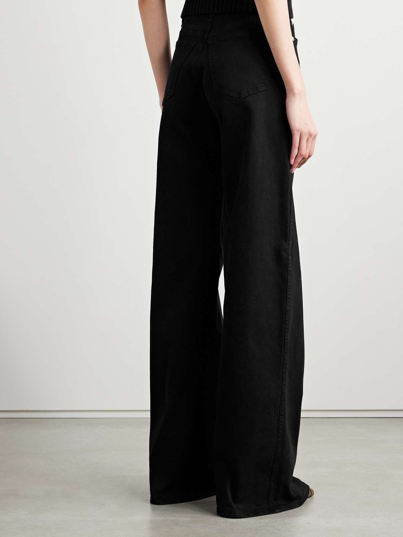 Dane high-rise wide-leg jeans Black - 3